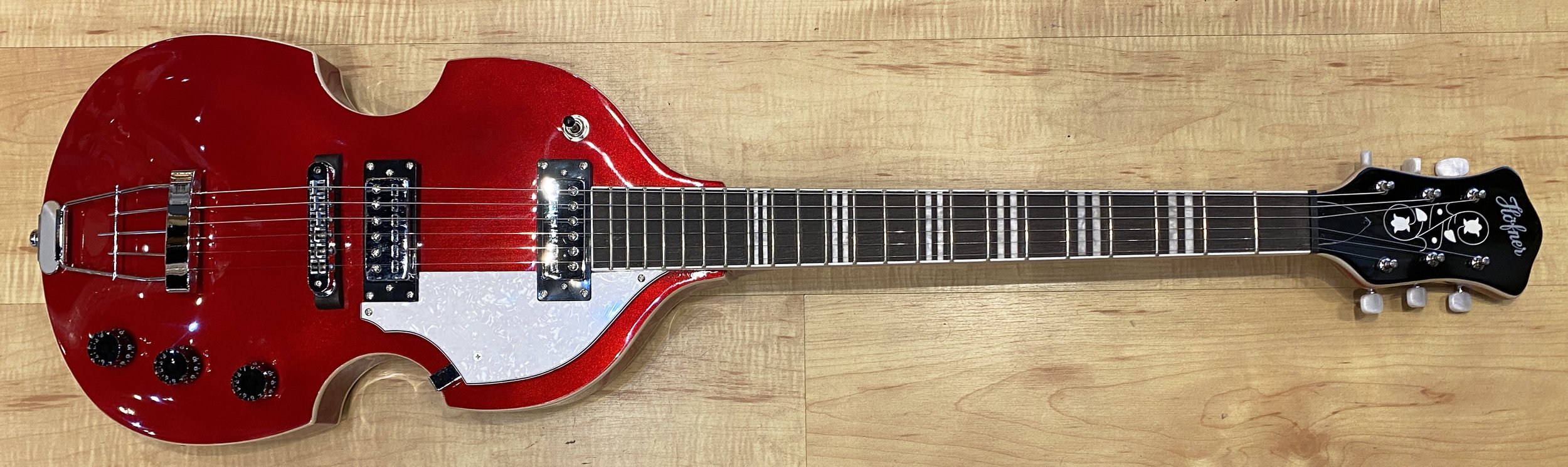 Hofner HI-459-PE-R Ignition Violin Guitar Red — Andy Babiuk's Fab Gear