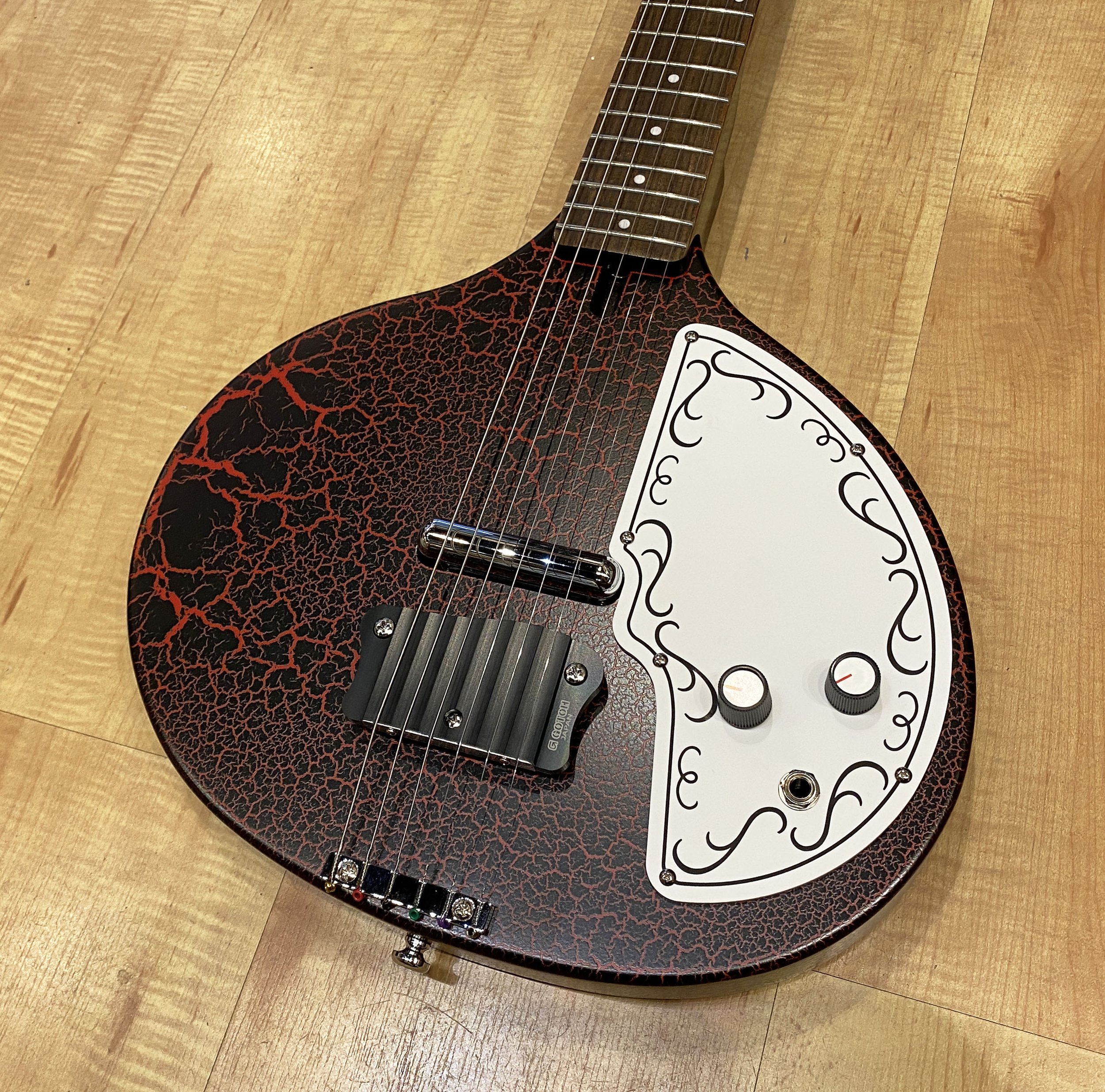 Danelectro Baby Sitar Guitar Red Crackle — Andy Babiuk's Fab Gear