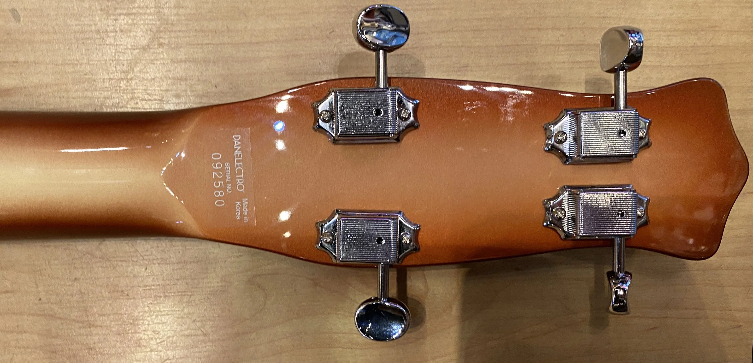 Danelectro Longhorn Bass Guitar Copper Burst — Andy Babiuk