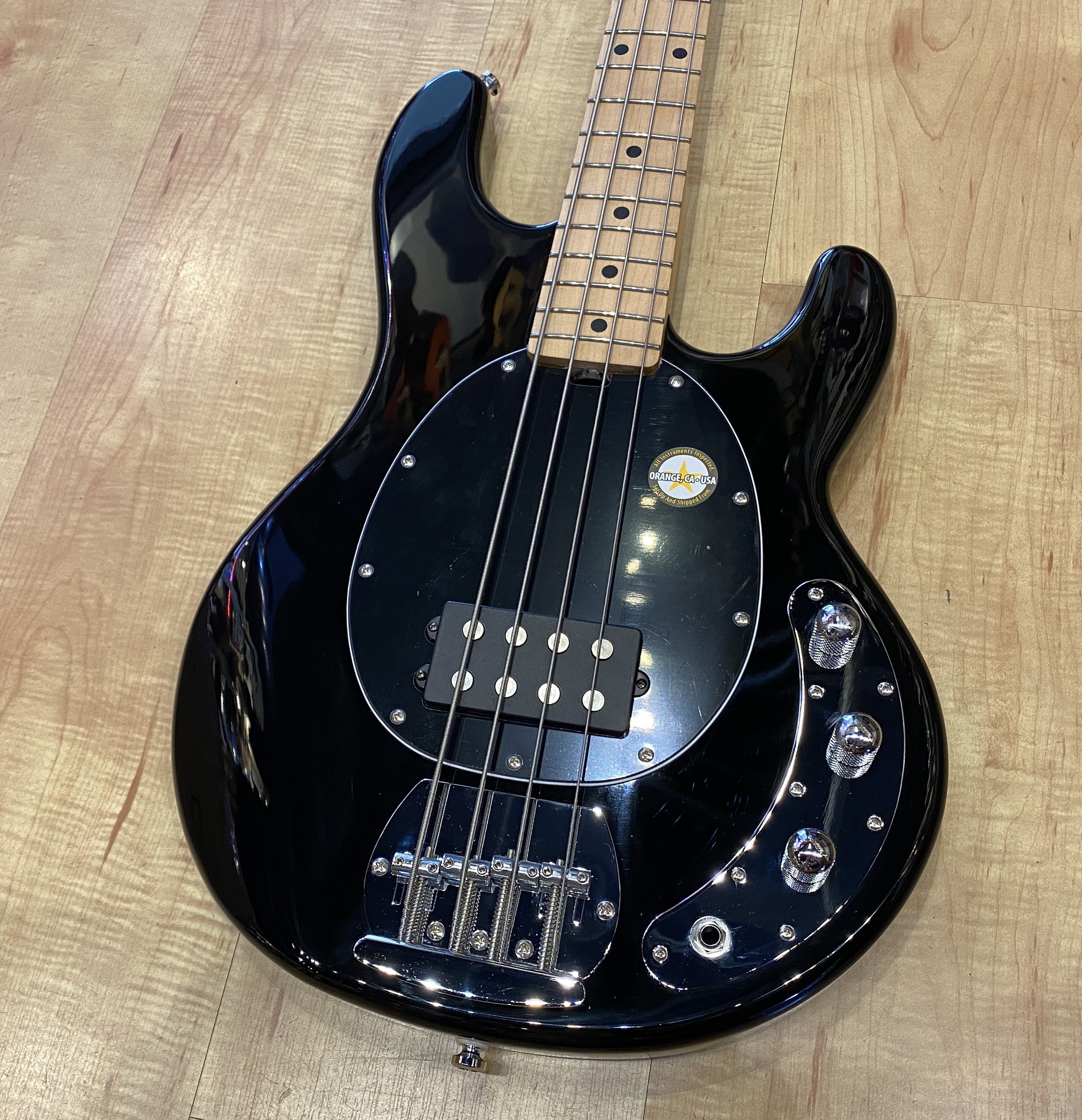 Sterling By Music Man StingRay Ray4 Bass Guitar Black — Andy Babiuk's Fab  Gear