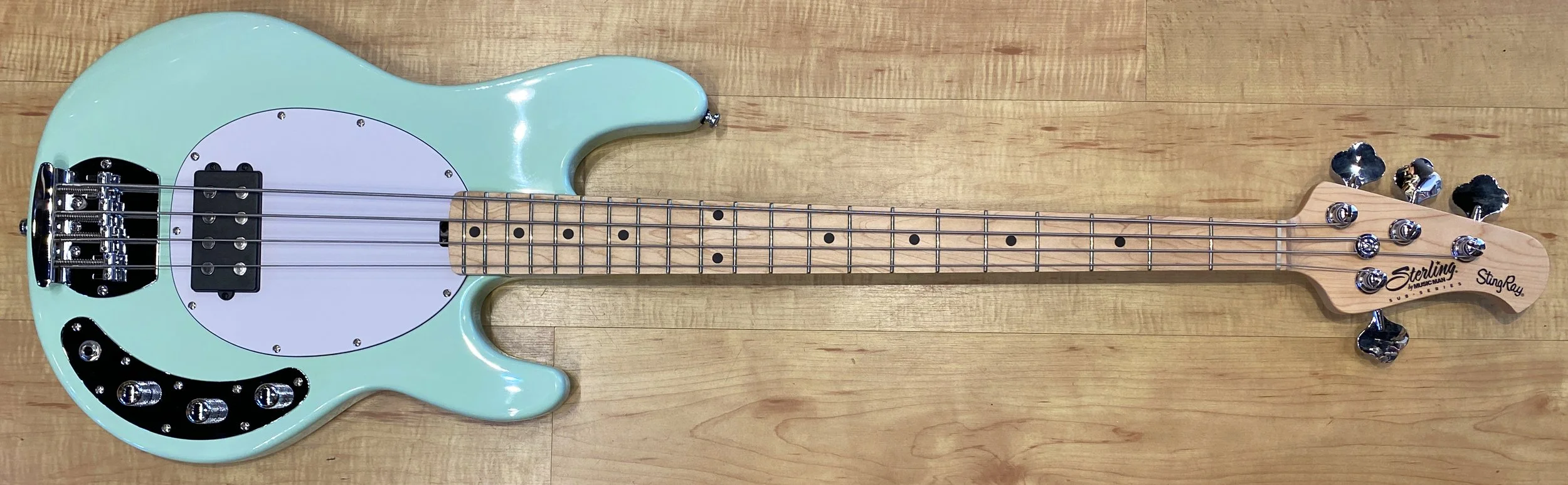 Sterling By Music Man StingRay Ray4 Bass Guitar Mint Green — Andy Babiuk's Fab Gear