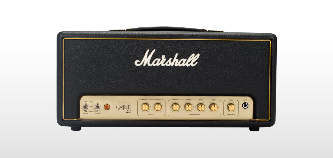 Marshall Origin20H Origin 20-watt Tube Head and Origin212A 2x12 