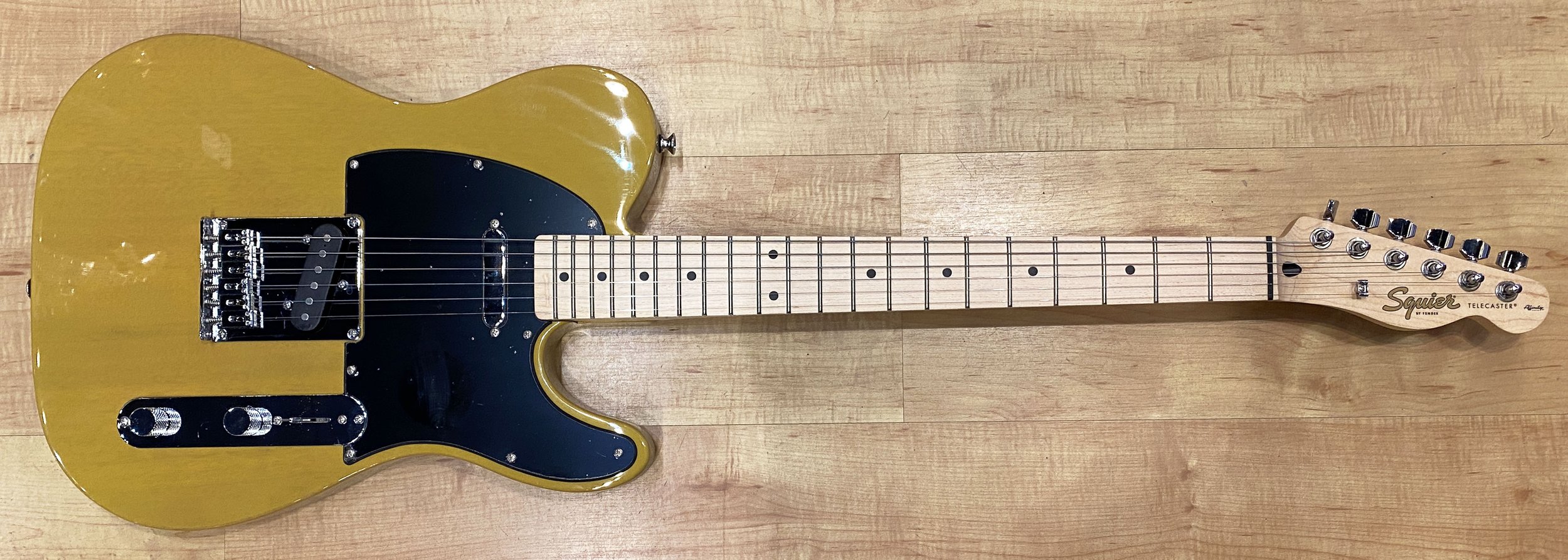 Squier Affinity Series Telecaster Electric Guitar Butterscotch Blonde —  Andy Babiuk's Fab Gear