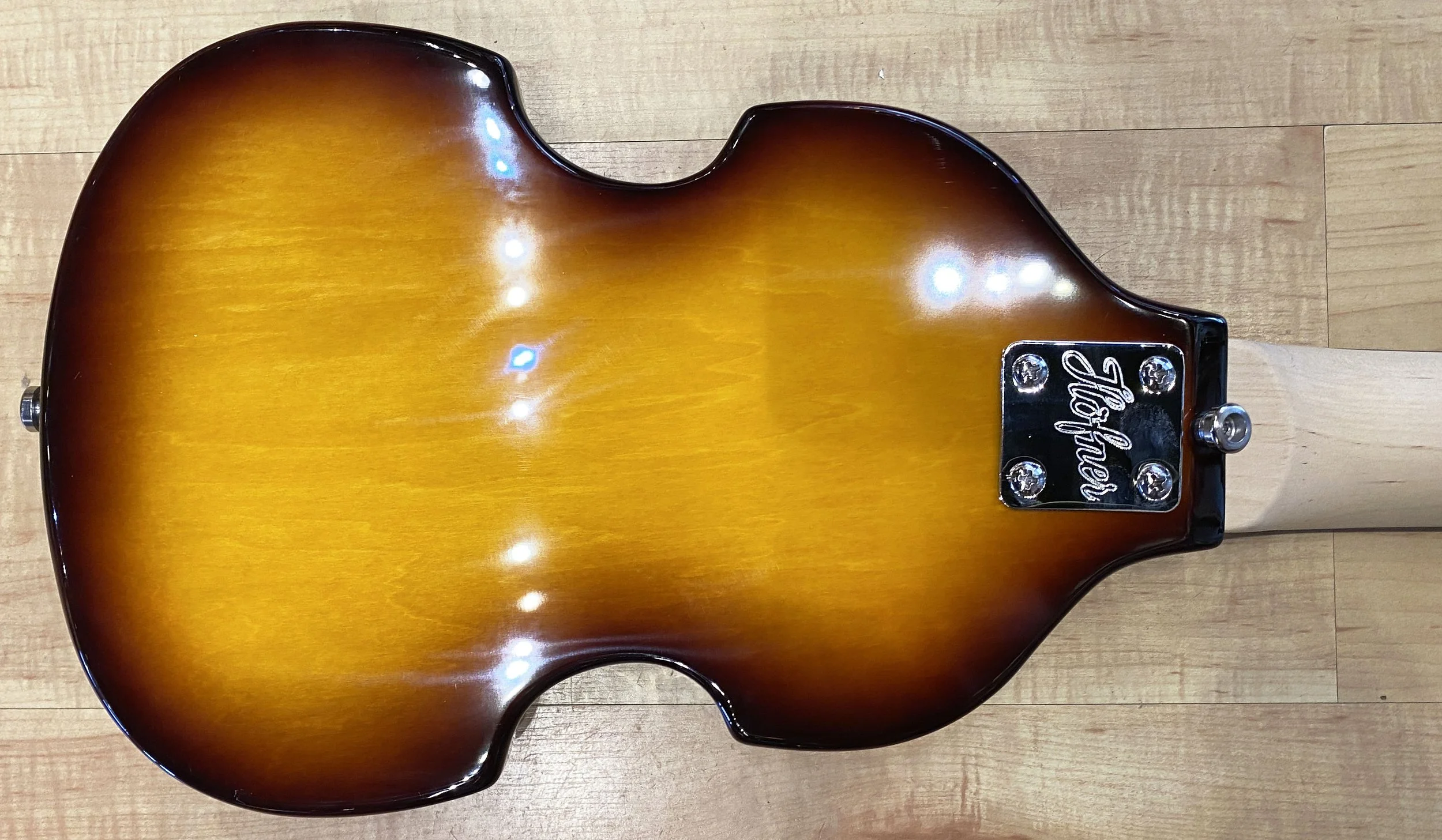 Hofner HCT-SHVB-SB Shorty Violin Bass Sunburst トラベルベース