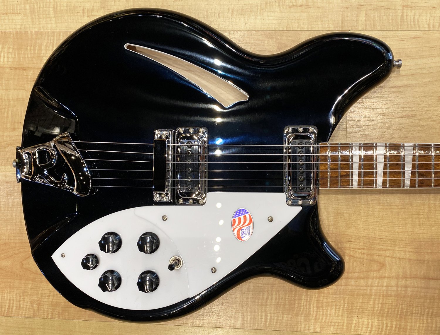 Rickenbacker 360 6-String Electric Guitar JetGlo — Andy Babiuk's Fab Gear
