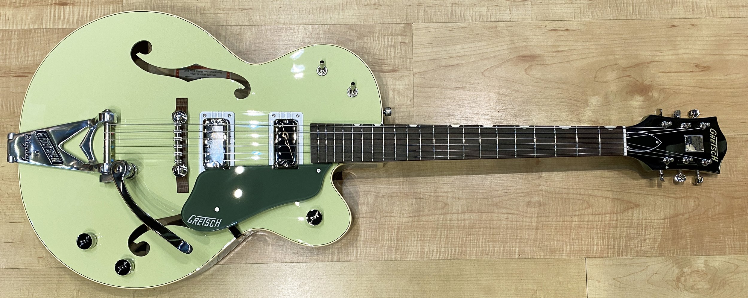 Gretsch G5655TG Electromatic Center Block Jr Single-Cut with Bigsby and  Gold Hardware Cadillac Green — Andy Babiuk's Fab Gear