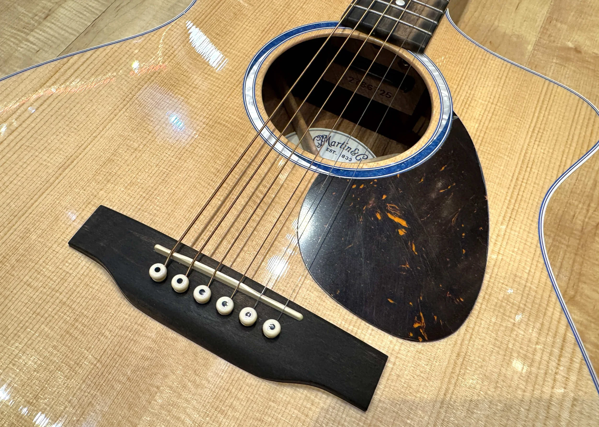 Bridge of the Martin Road Series SC-13E Acoustic-Electric Guitar (Previous Model)