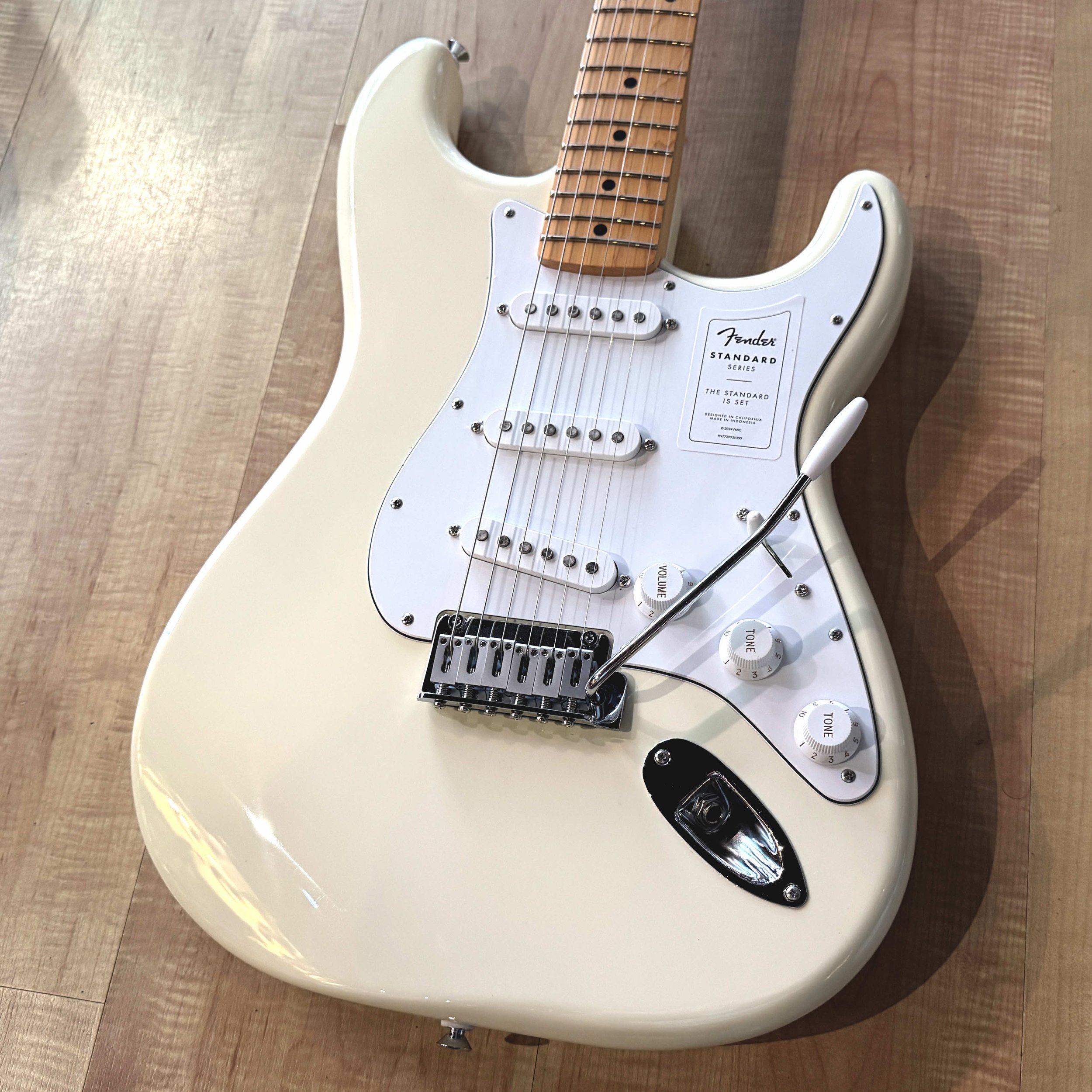 Fender Standard Stratocaster Electric Guitar In Olympic White