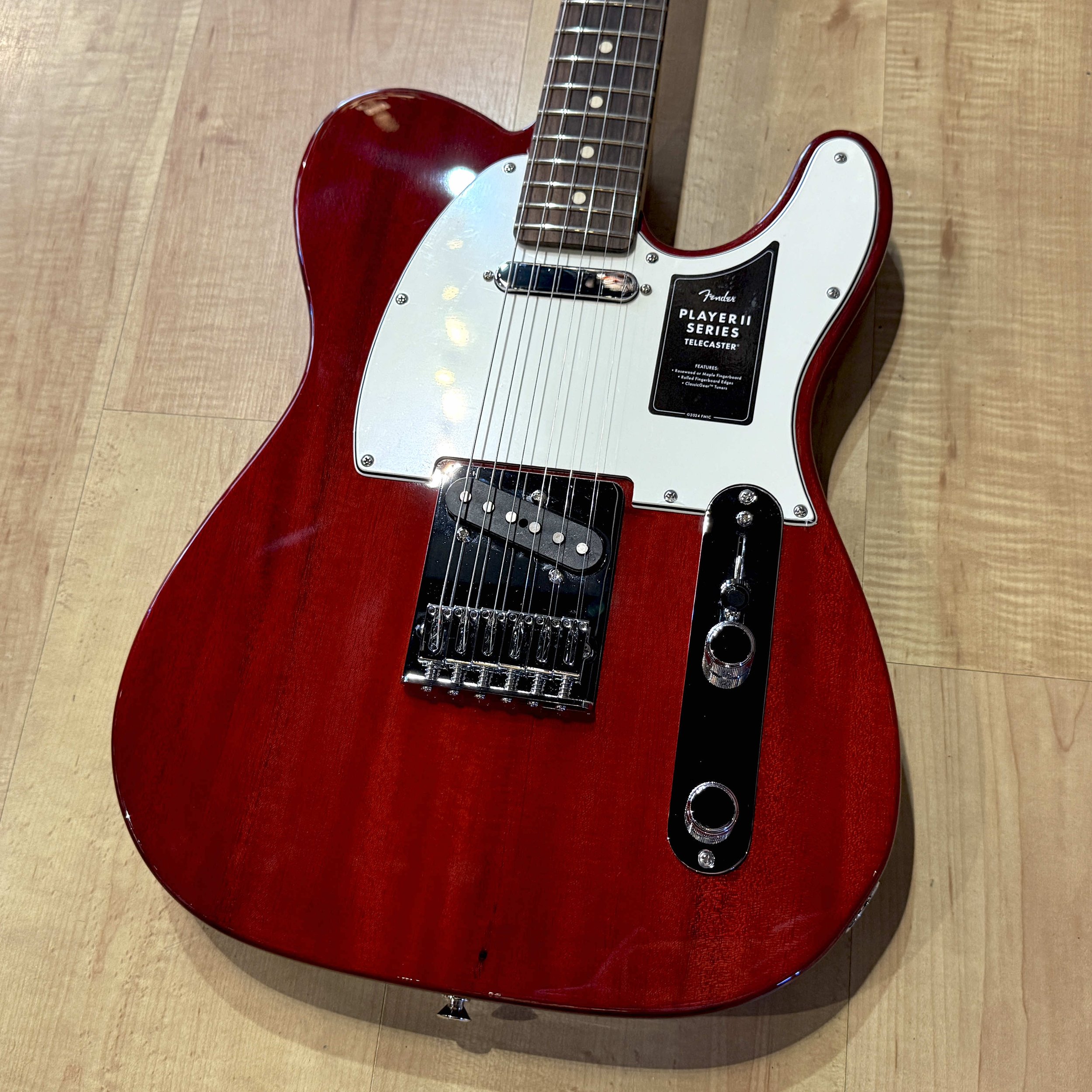 Fender Player II Telecaster Chambered Electric Guitar In Transparent Cherry