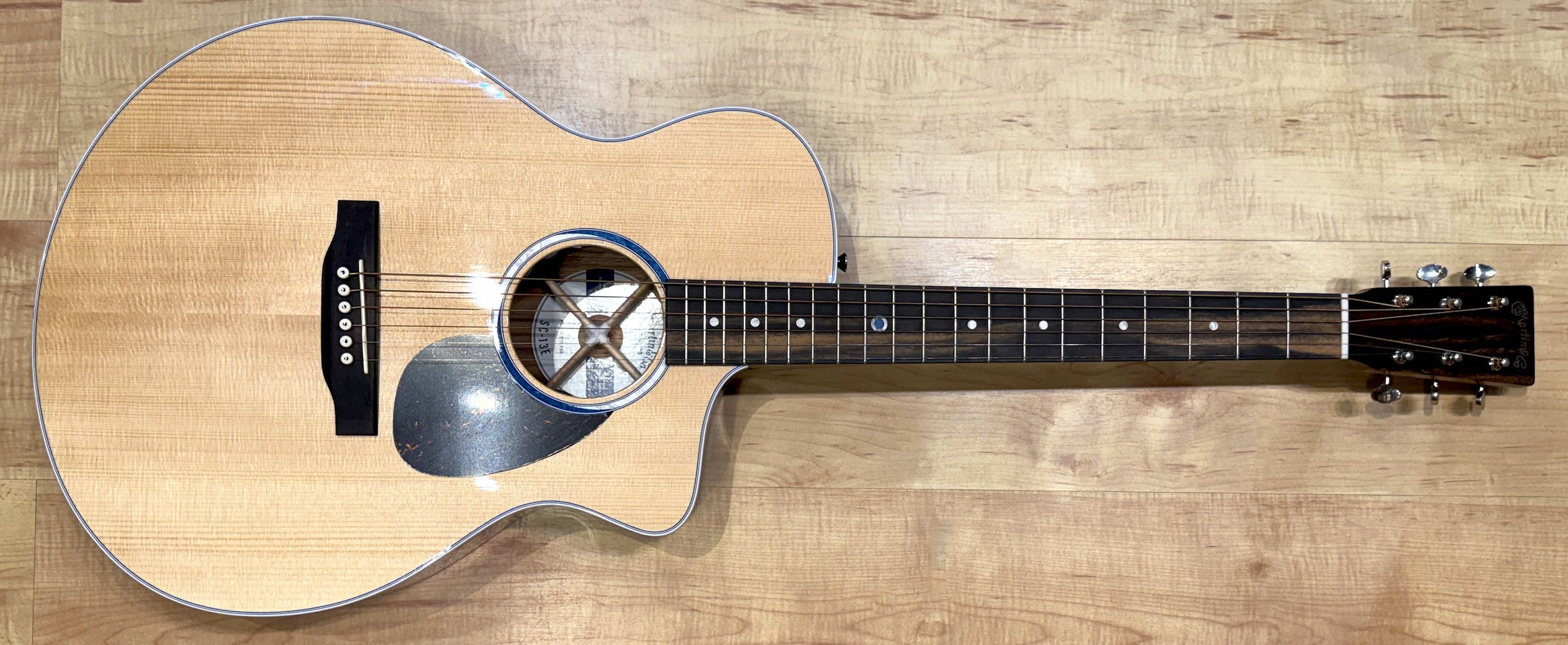 Front of the Martin Road Series SC-13E Acoustic-Electric Guitar (Previous Model)