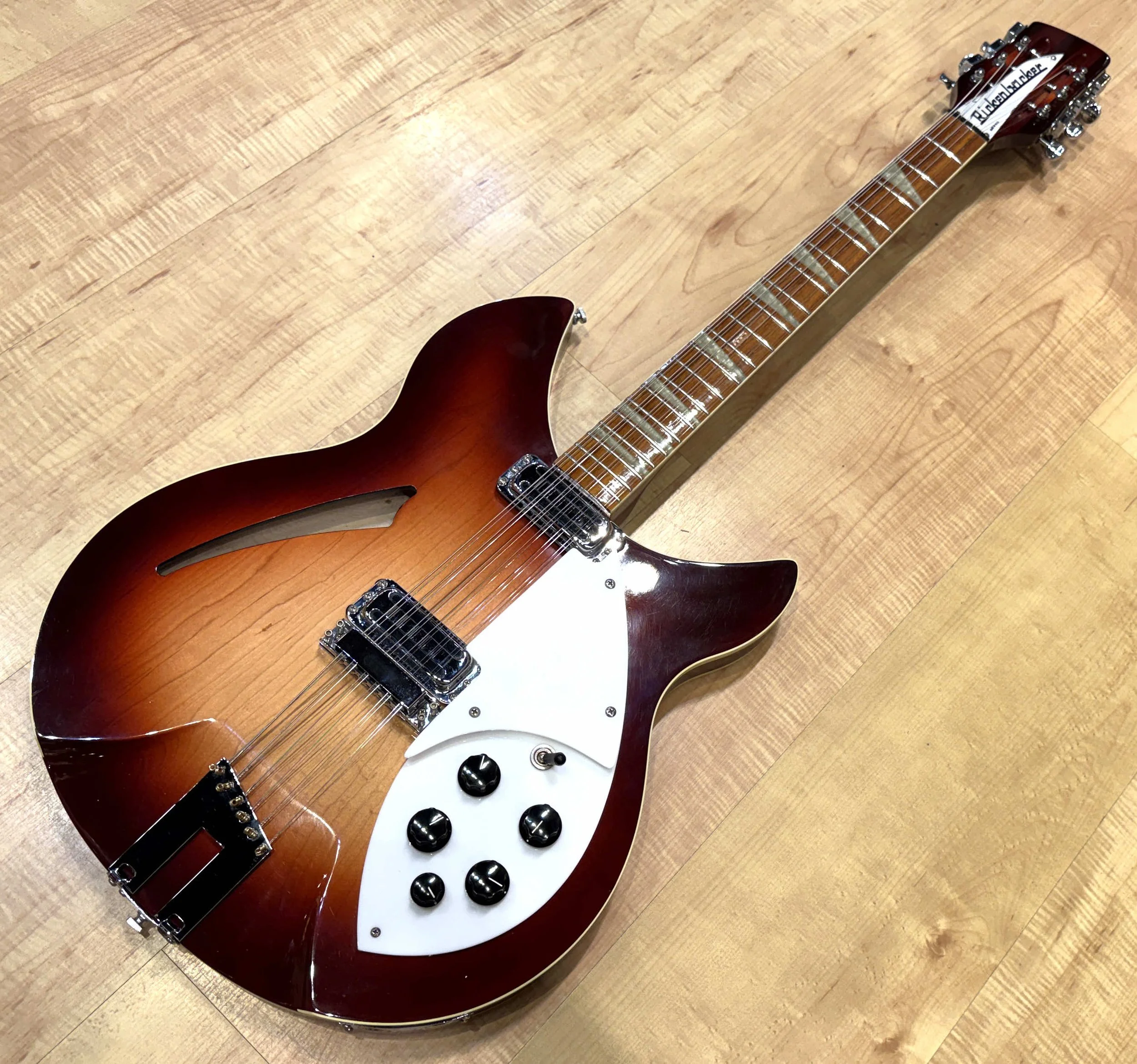 Full view of the Rickenbacker 360/12V64 Reissue 12-String Electric Guitar In FireGlo Vintage 1987