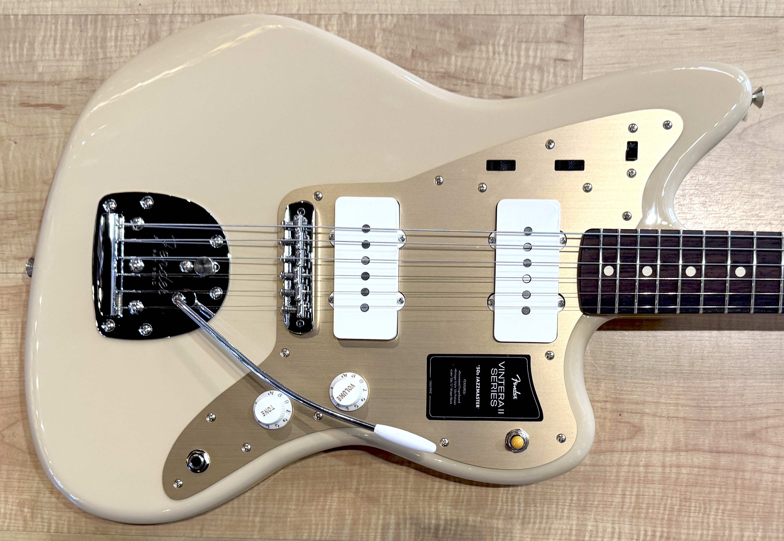 Body of the Fender Vintera II '50s Jazzmaster Electric Guitar In Desert Sand