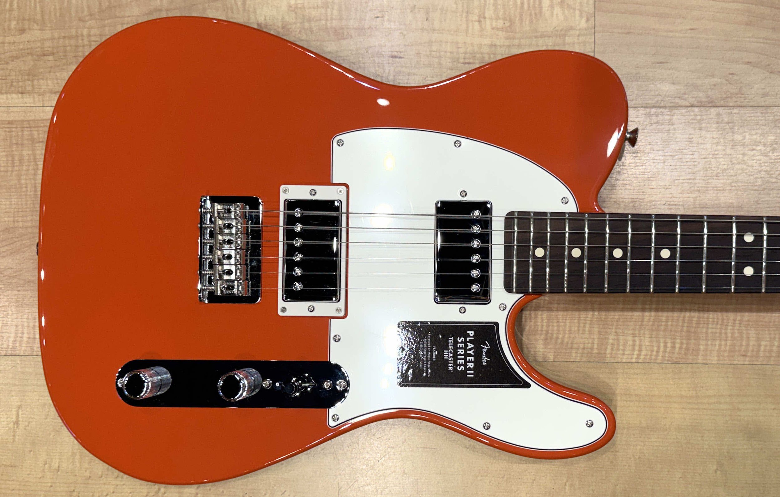 Body of the Fender Player II Telecaster HH Electric Guitar In Rallye Orange