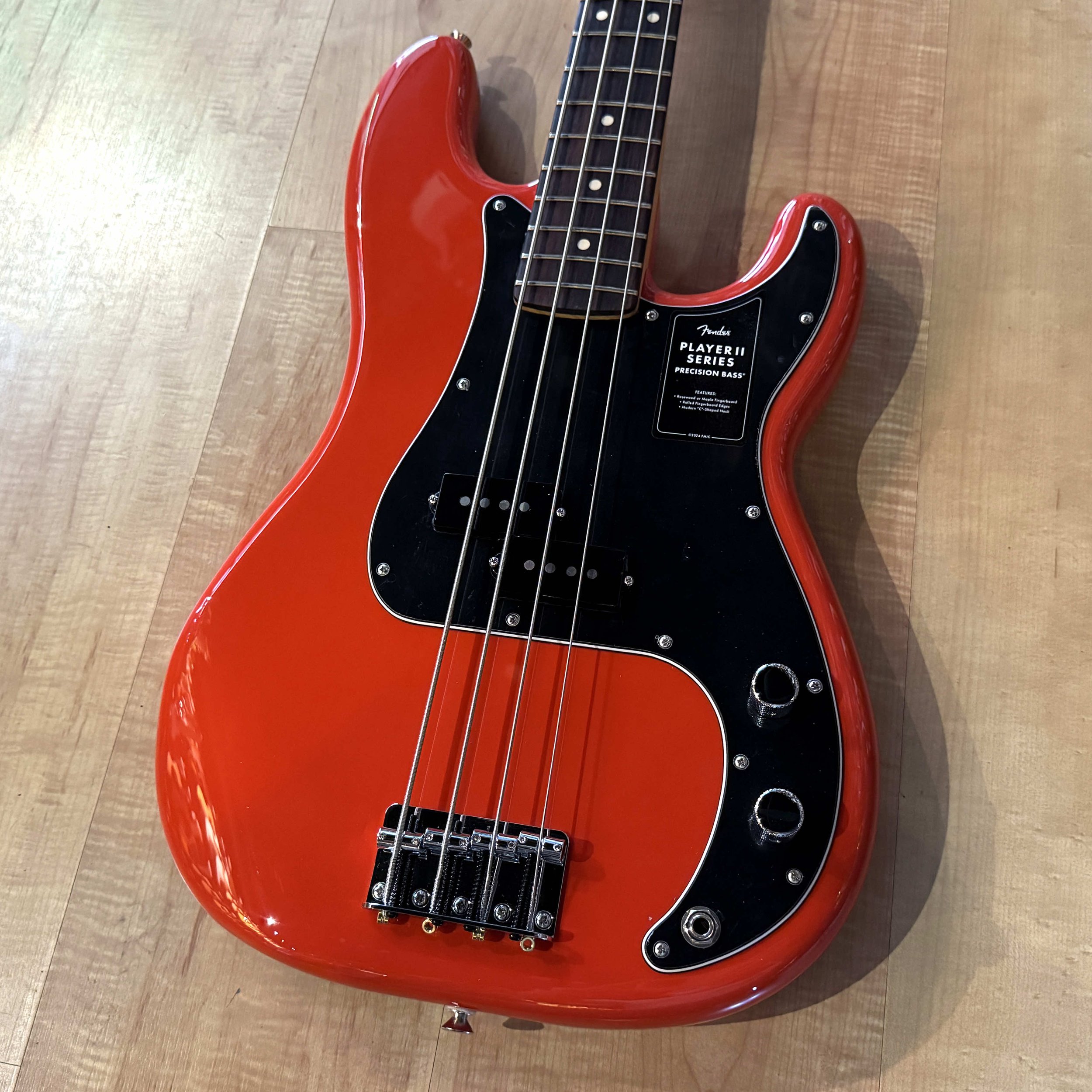 Fender Player II Precision Bass in Coral Red