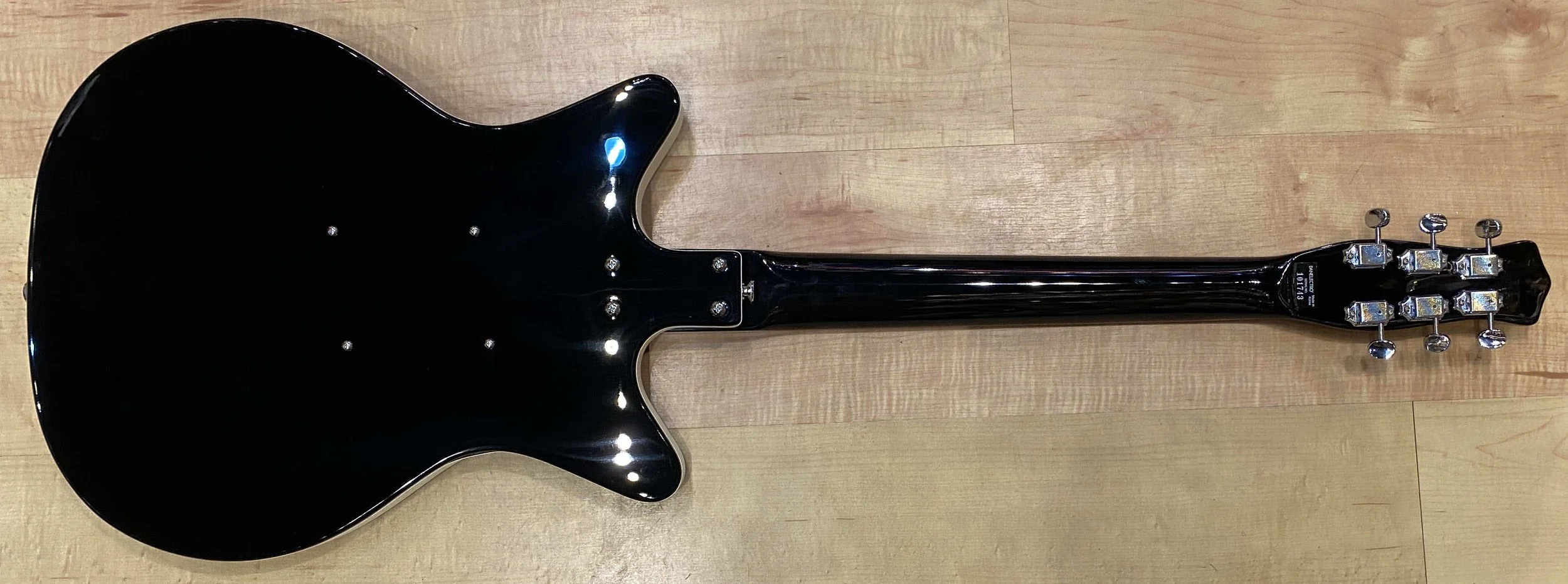 Back of the Danelectro '59 NOS+ Semi-Hollow Electric Guitar In Black