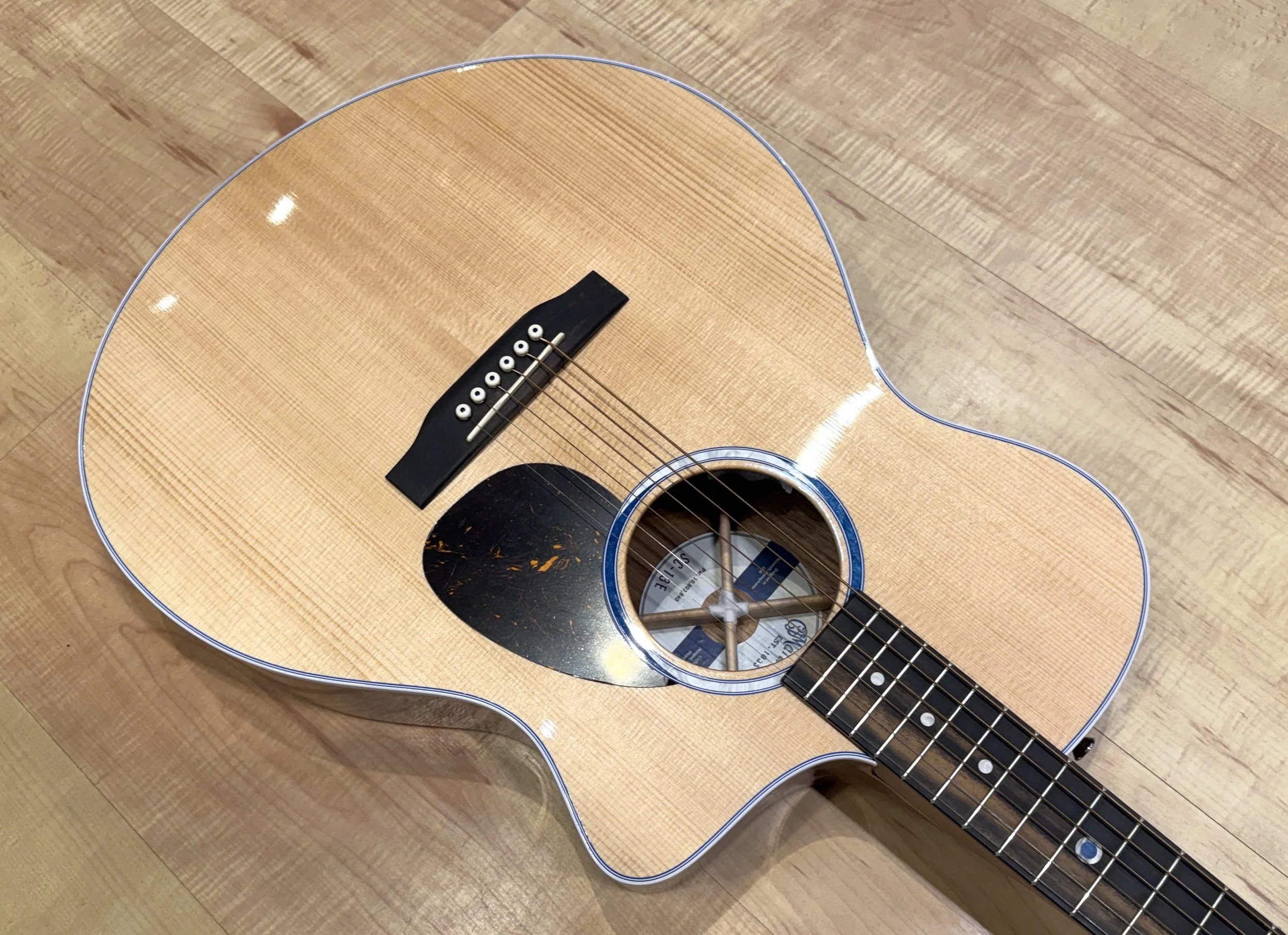 Pickguard of the Martin Road Series SC-13E Acoustic-Electric Guitar (Previous Model)