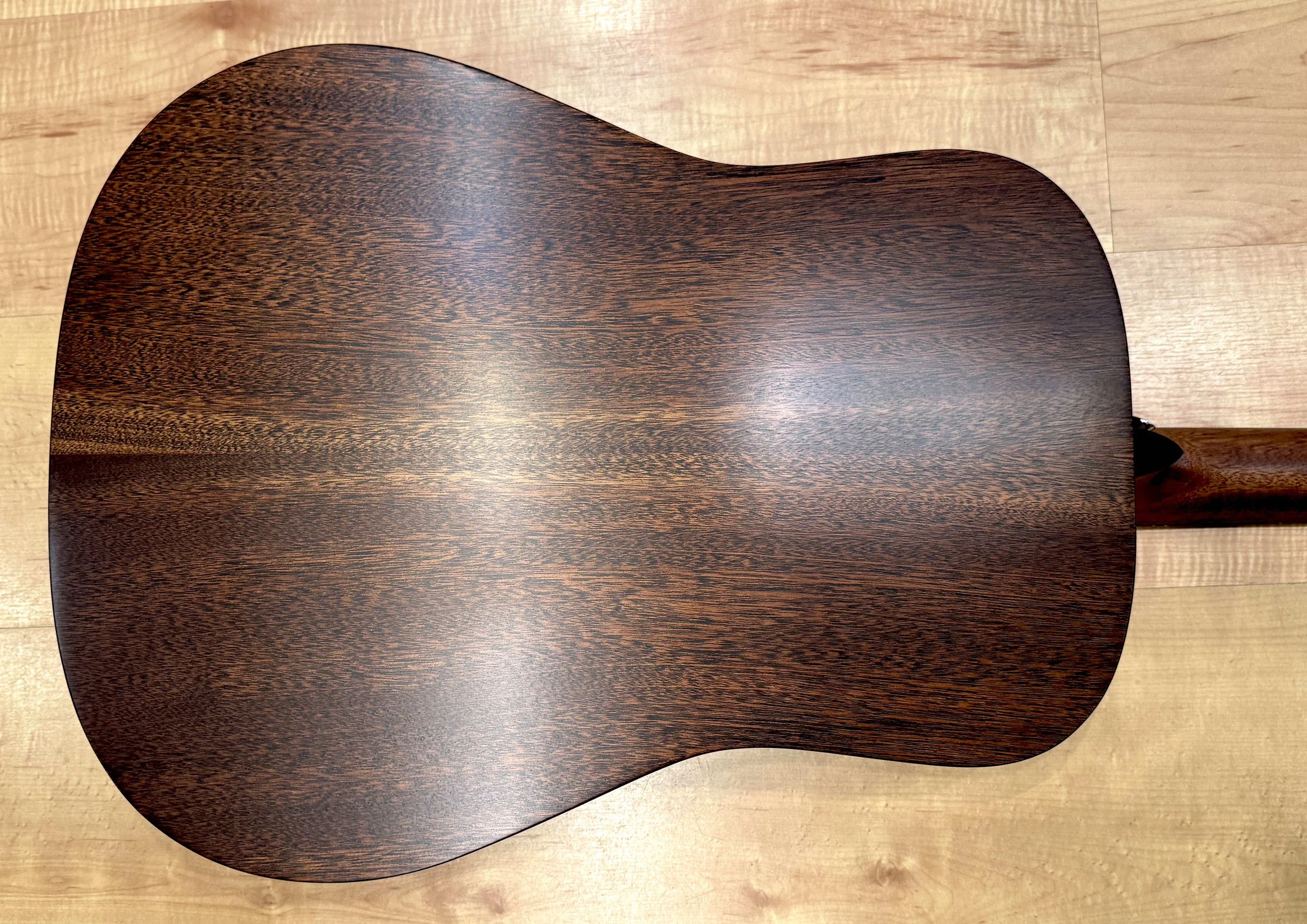 Back of the body of the Martin Road Series D-10E Retro Acoustic Electric Guitar