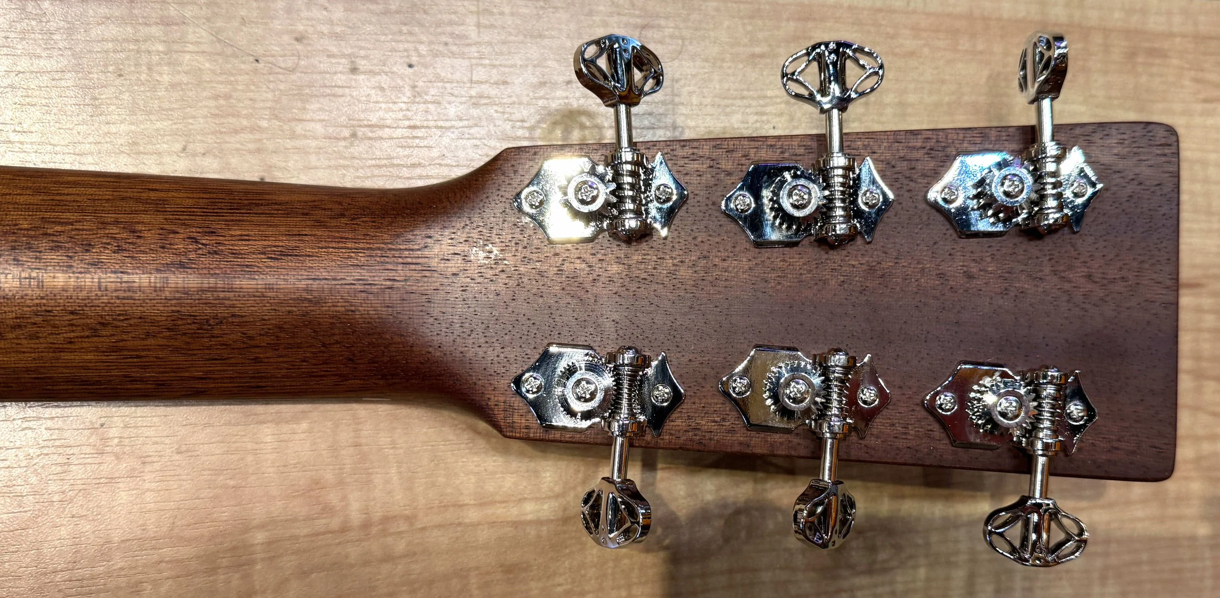 Tuners of the Martin Road Series GPC-13E Modern Acoustic Electric Guitar
