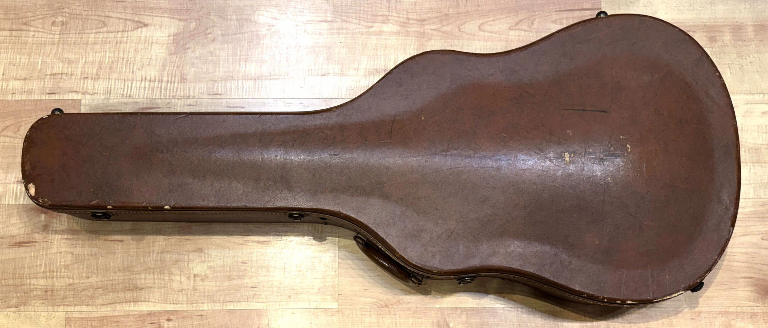 Case of the Gibson J-160E Acoustic-Electric Guitar - Vintage 1959