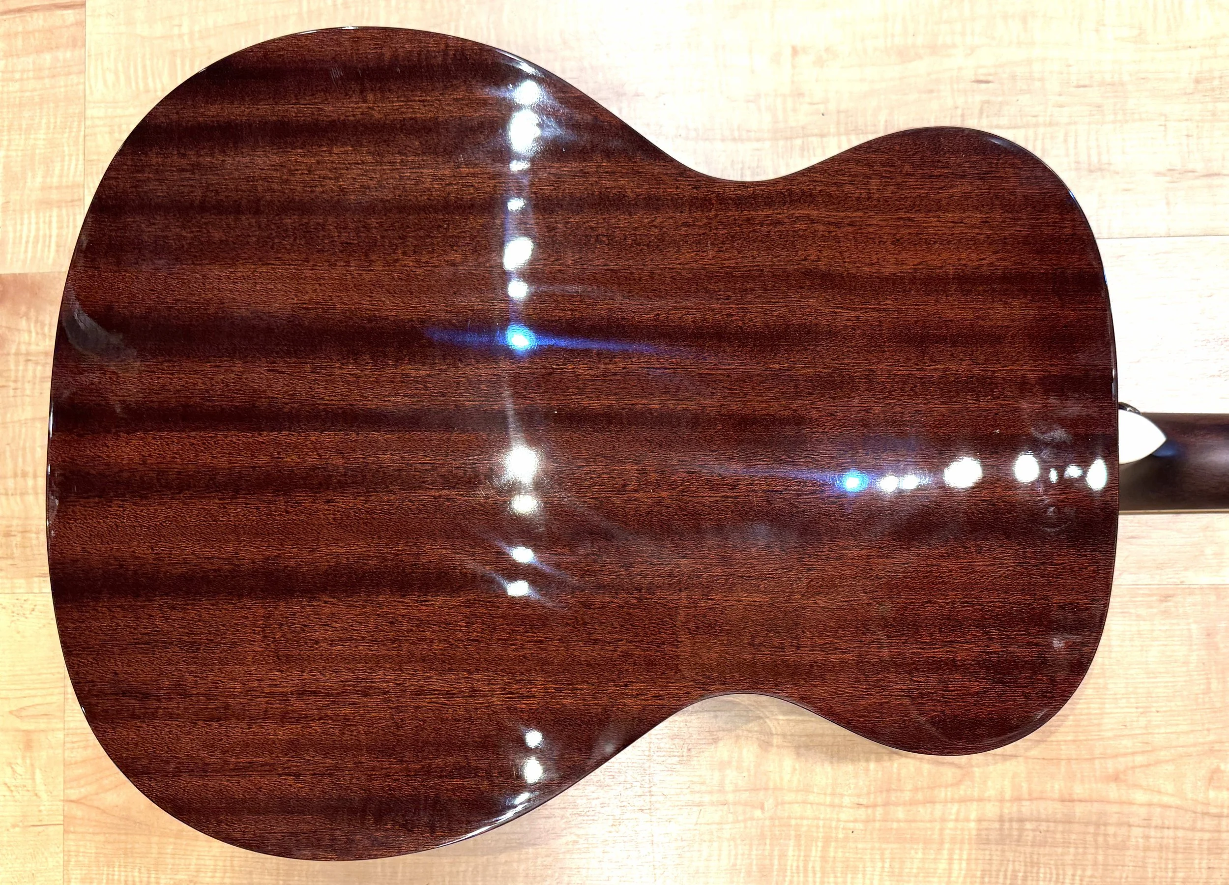 Back of the D'Angelico Grateful Dead Tammany Acoustic Electric Guitar