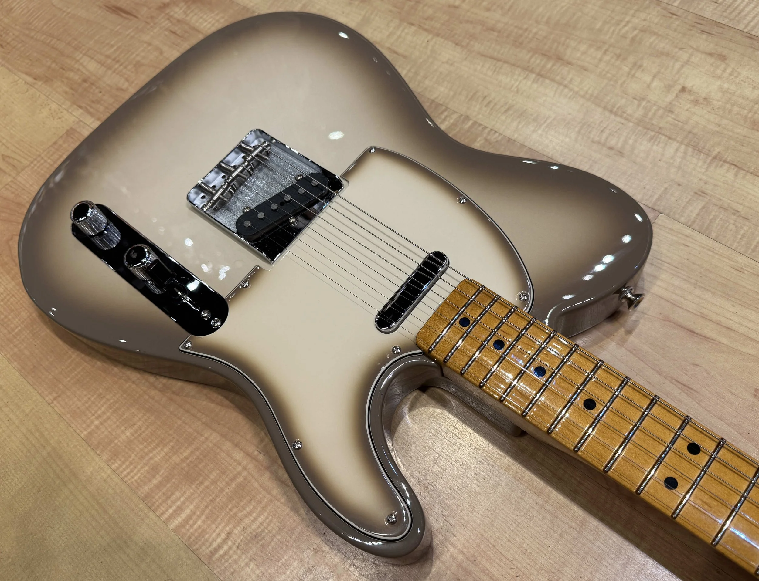 Side of the Fender Limited Edition Vintera II '60s Telecaster Electric Guitar In Antigua