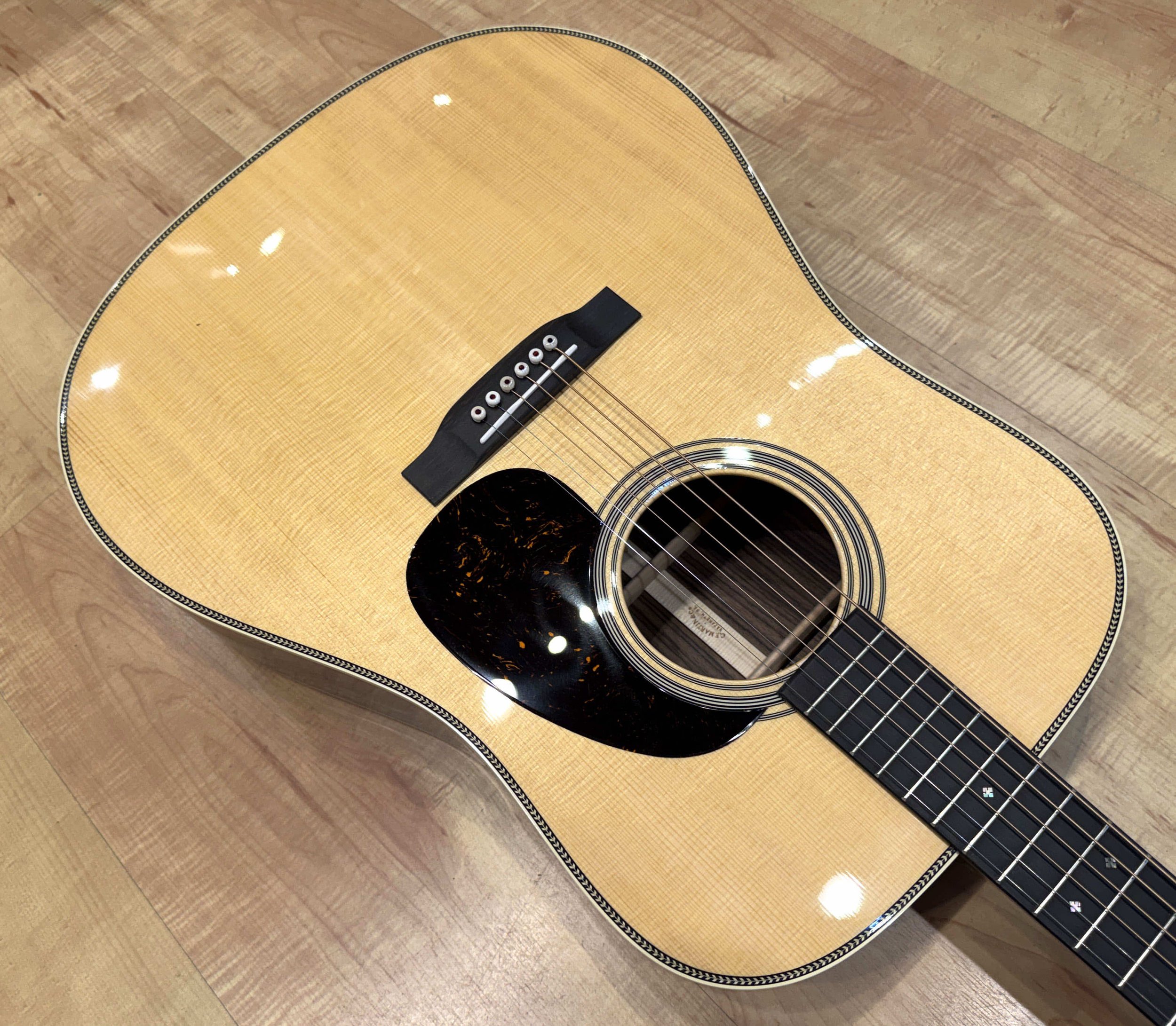 Soundhole of the Martin Standard Series Super HD-28 Large-Body Dreadnought Acoustic Guitar