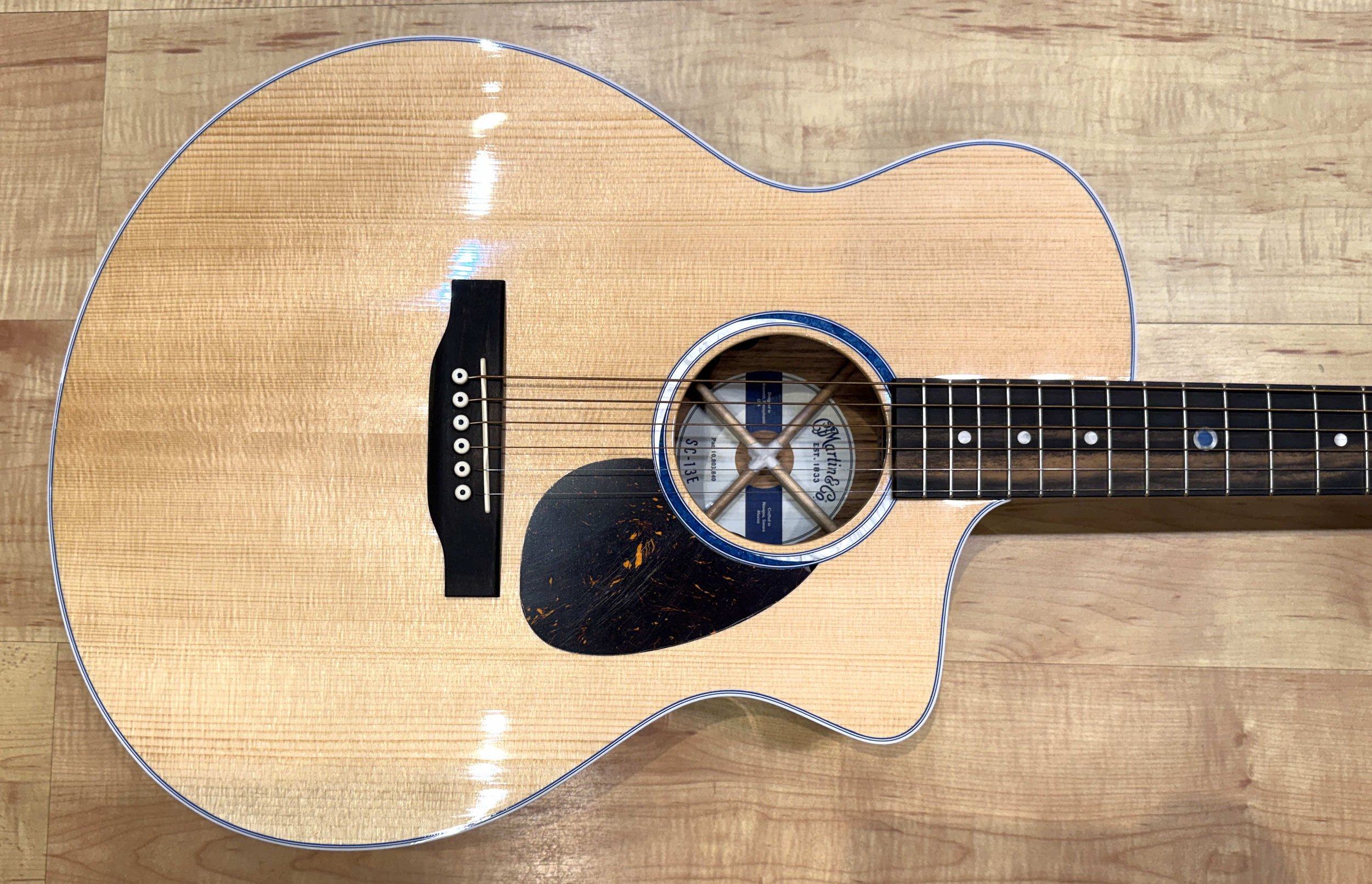 Body of the Martin Road Series SC-13E Acoustic-Electric Guitar (Previous Model)