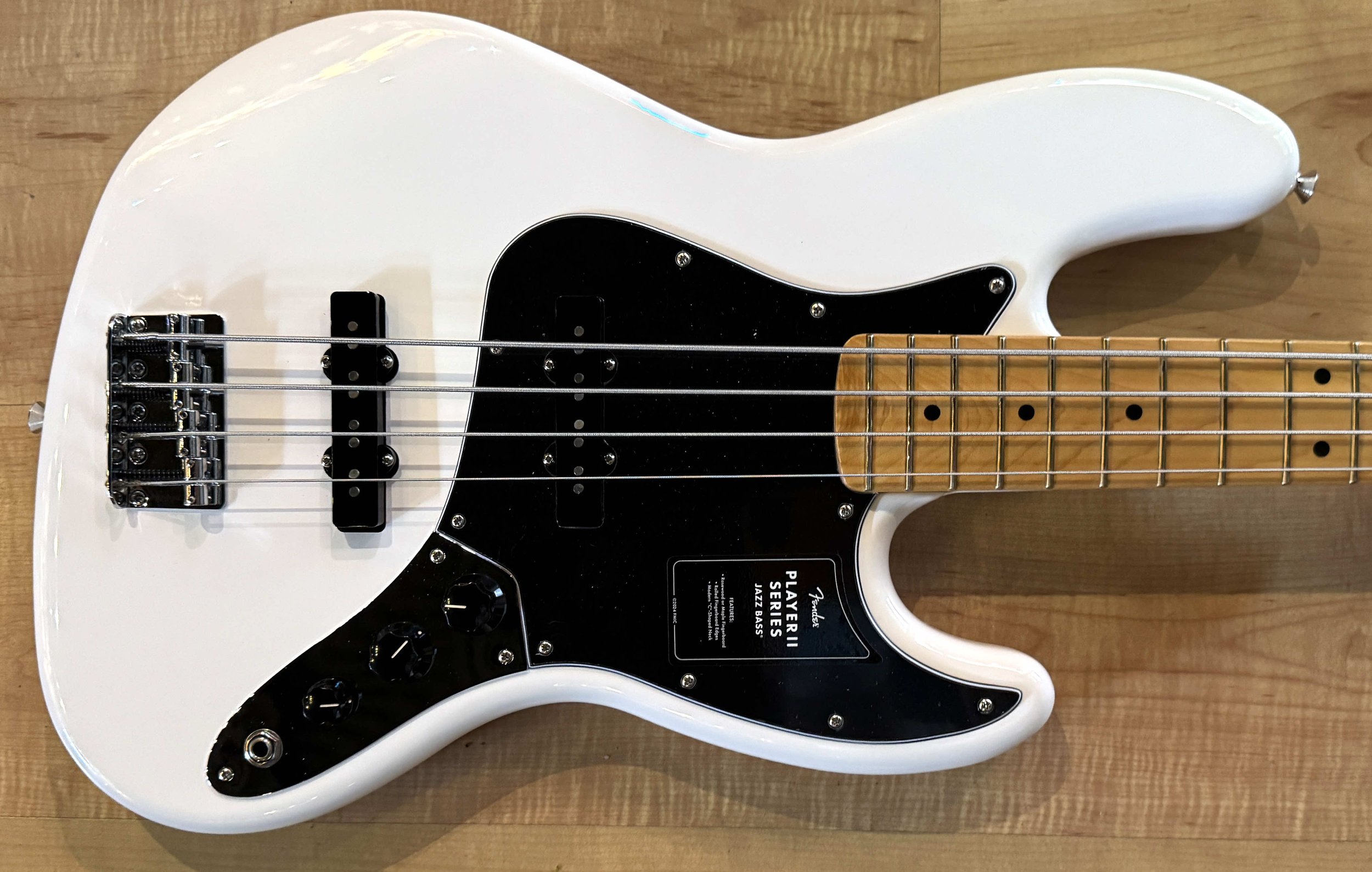 Body of the Fender Player II Jazz Bass In Polar White