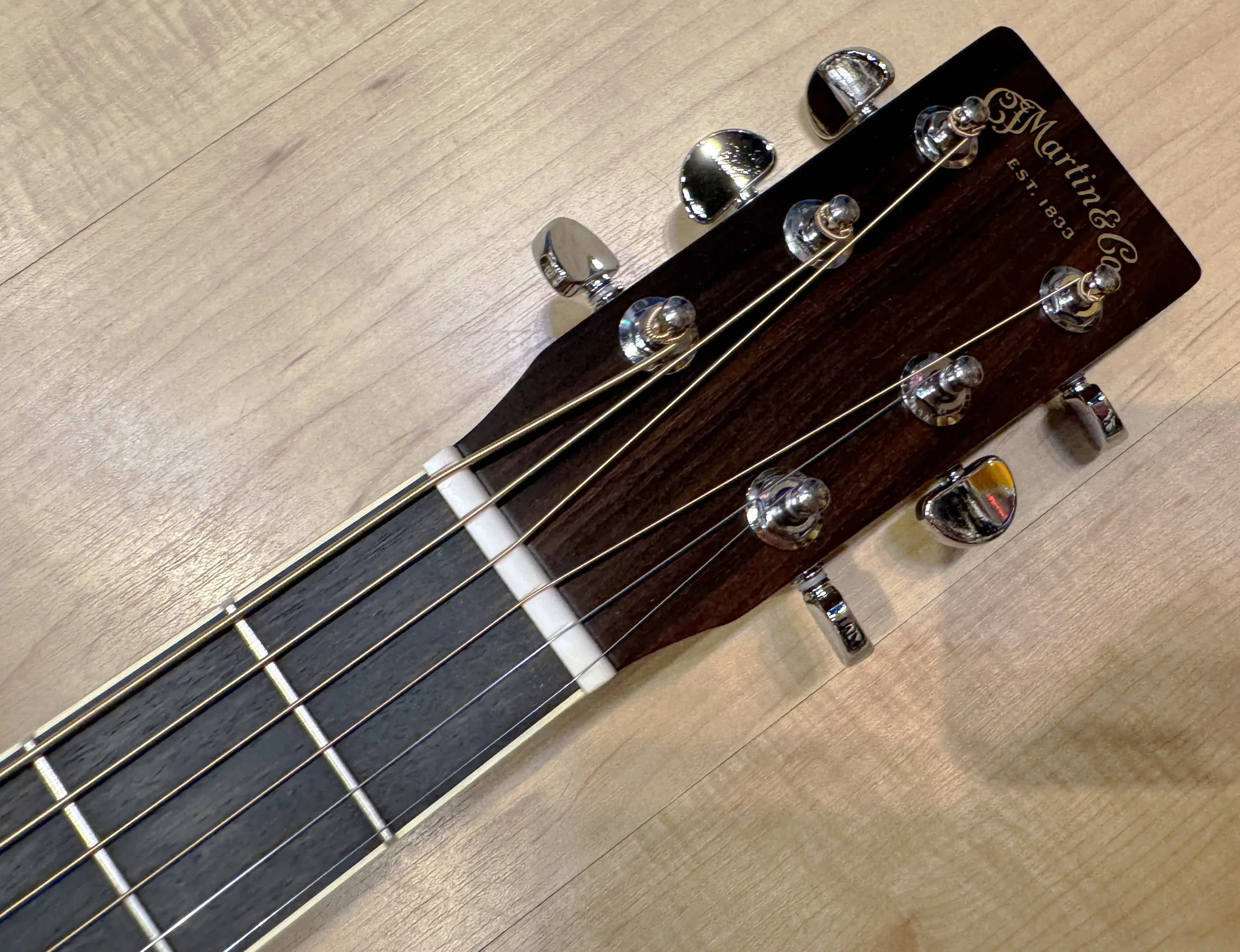 Headstock of the Martin Standard Series 2025 Edition D-35 Acoustic Guitar Serial Number 3002108