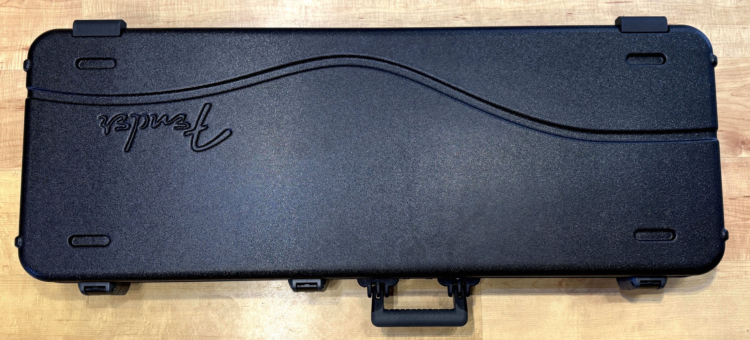 Case of the Fender American Ultra II Meteora Electric Guitar In Avalanche White
