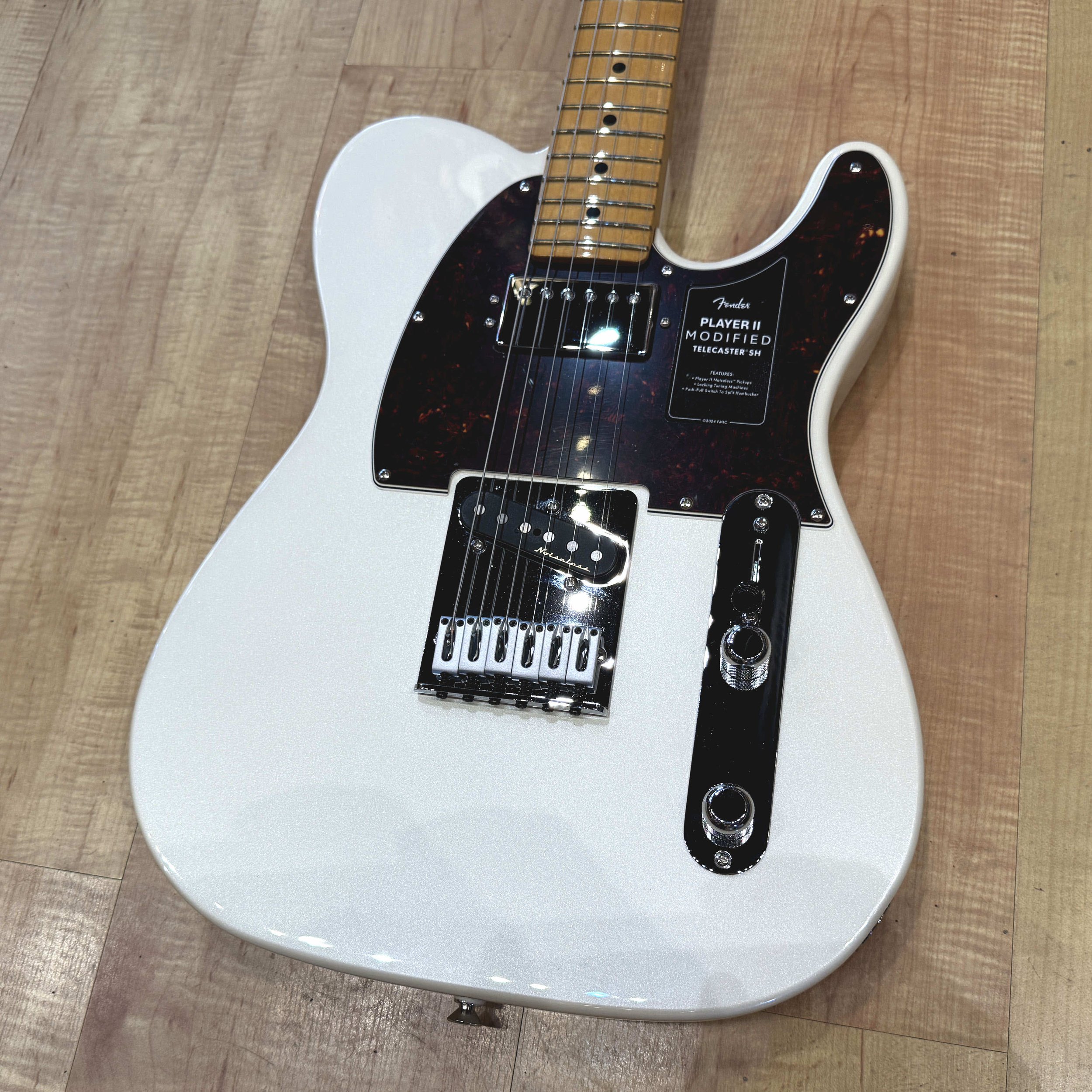 Fender Player II Modified Telecaster SH Electric Guitar in Olympic Pearl White