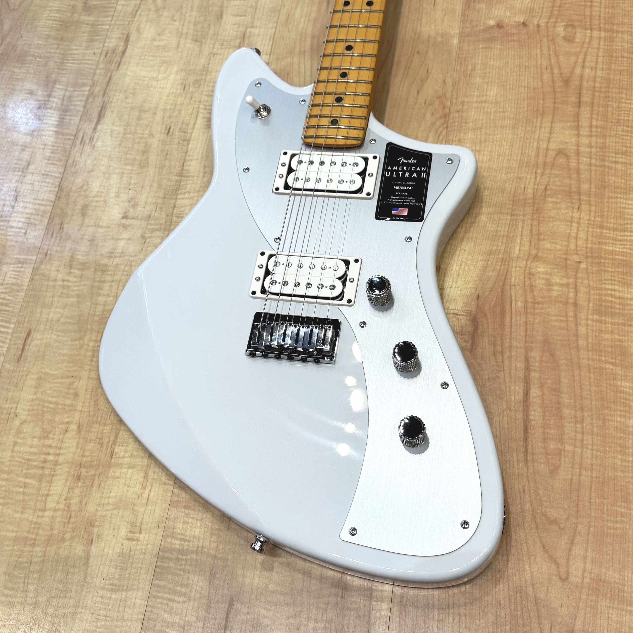 Fender American Ultra II Meteora Electric Guitar In Avalanche White