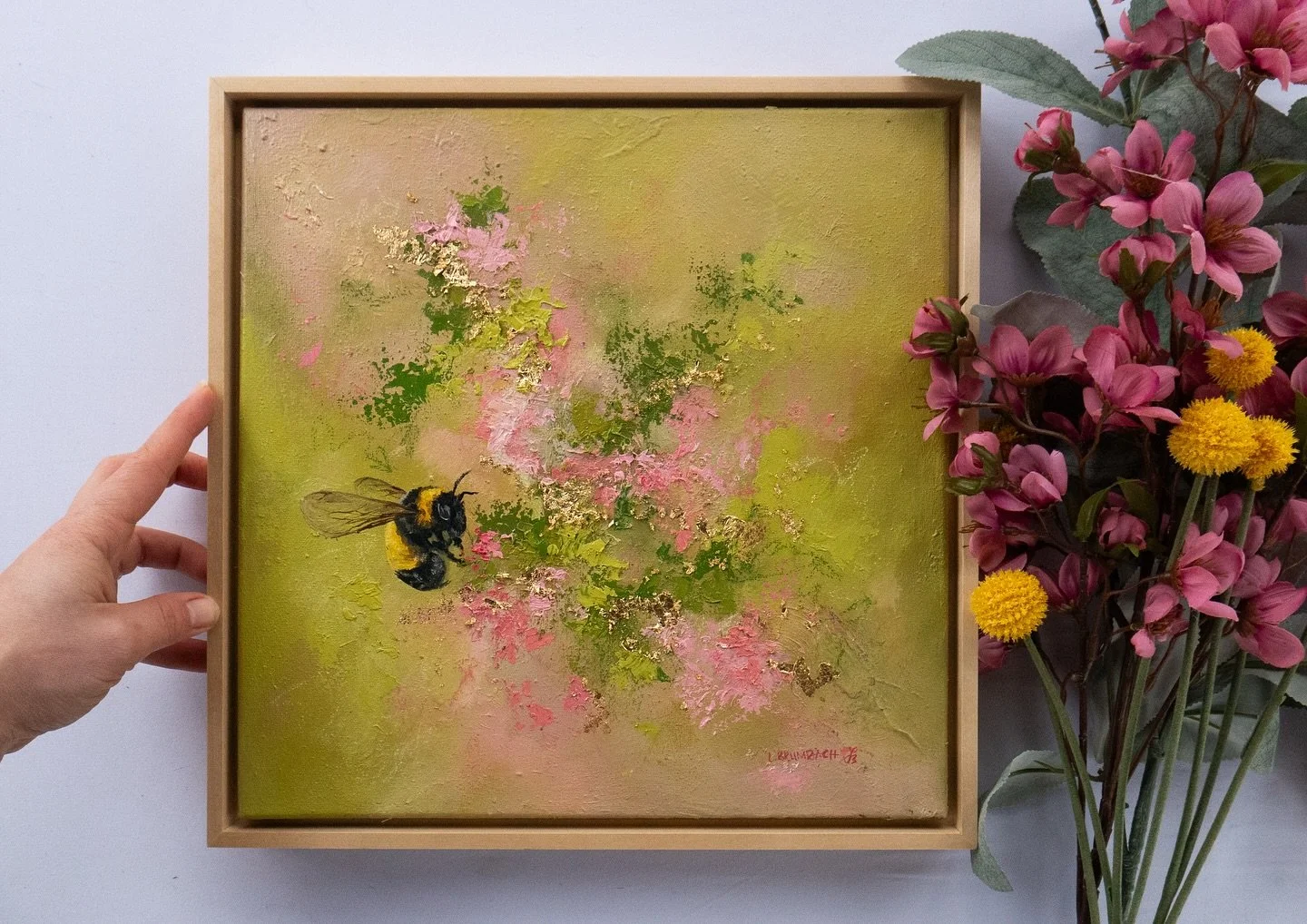 In honor of Emily Dickinson&rsquo;s birthday today, here are two beloved pieces I painted a few years ago that were inspired by her poem, &ldquo;to make a prairie&rdquo;

&ldquo;To make a prairie it takes a clover and one bee,
One clover, and a bee.
