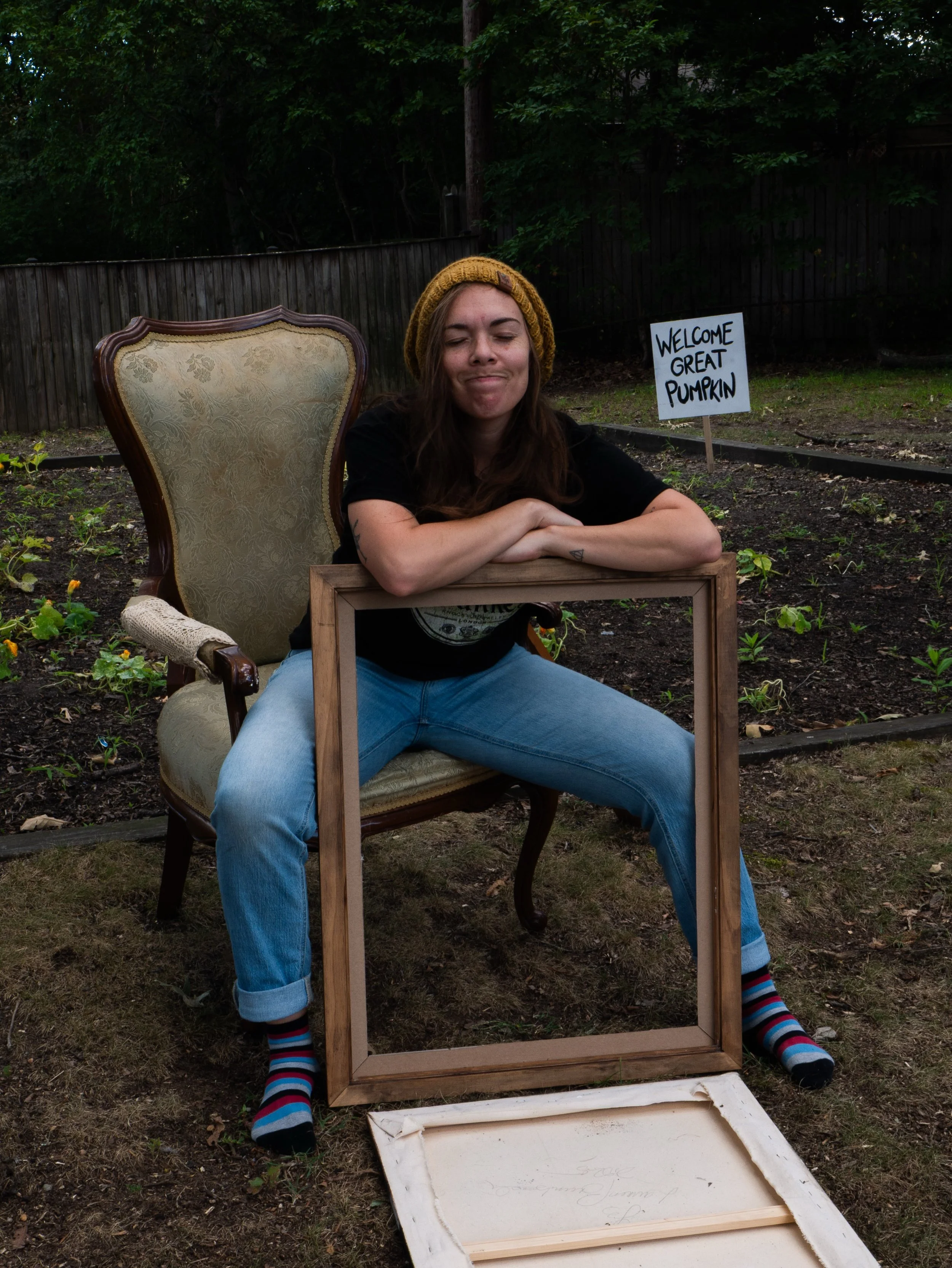 ArtFest 2026 at AnnMarie Sculpture Garden &amp; Arts Center is this weekend! I promise all the frames are filled with well secured paintings 😝🙃 come see them and me inside the main building, booth #5!