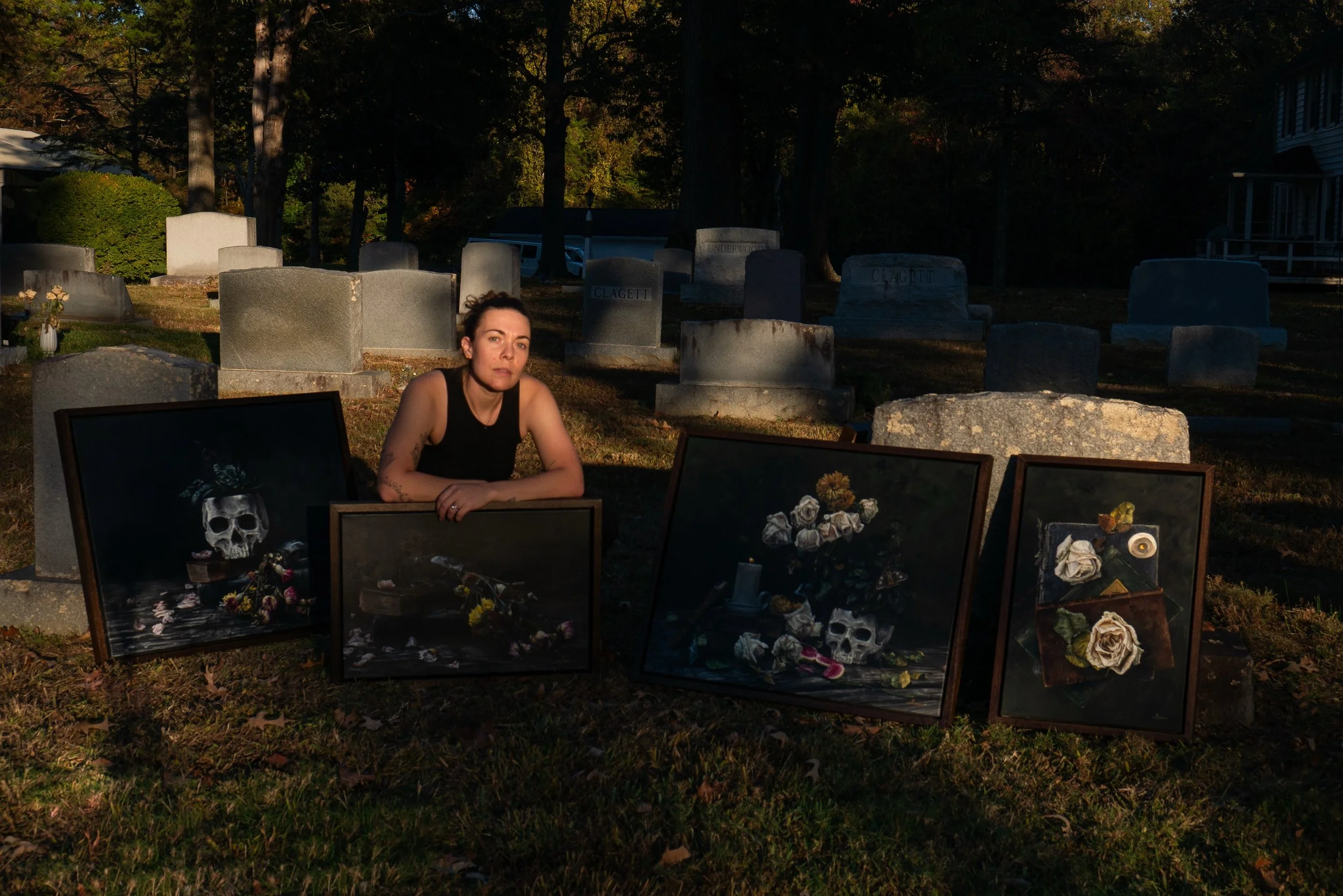 &ldquo;Collecting Dust&rdquo; my homage to Memento Mori and Vanitas still lifes is here 🩶 

I decided to title this collection &ldquo;Collecting Dust&rdquo; because that&rsquo;s exactly what it&rsquo;s doing. These paintings collect the dust in our 