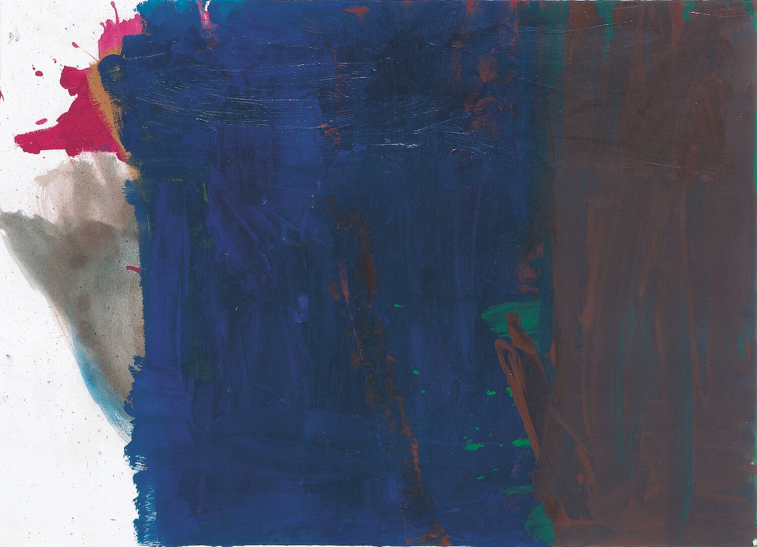 ohne Titel, 1998, Öl auf Papier, 56.5x79cm