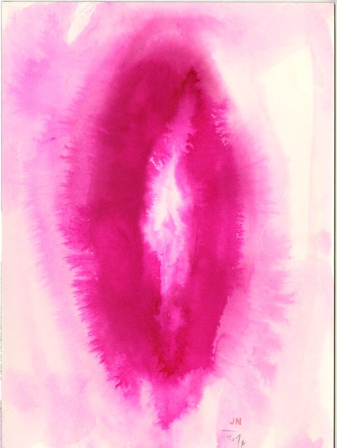 Mandorla Serie II 3/4, 2016, Tempera, 23x31cm