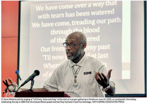 Not every voice is rising to the Black national anthem