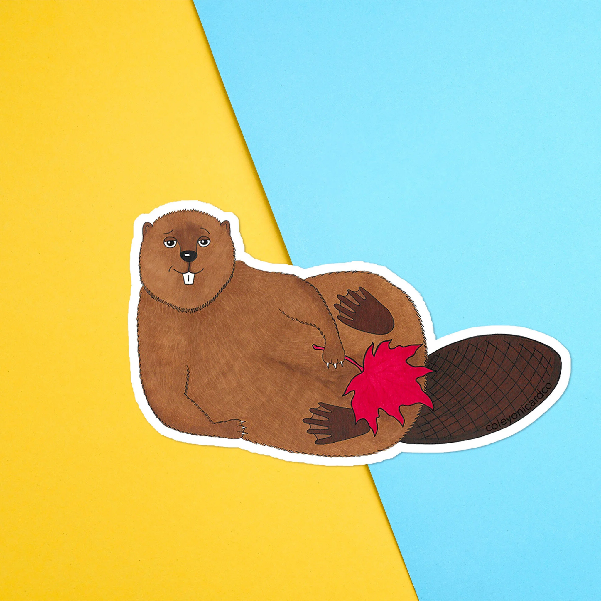 Canadian Beaver Sticker by Cole Yoni Co., $4