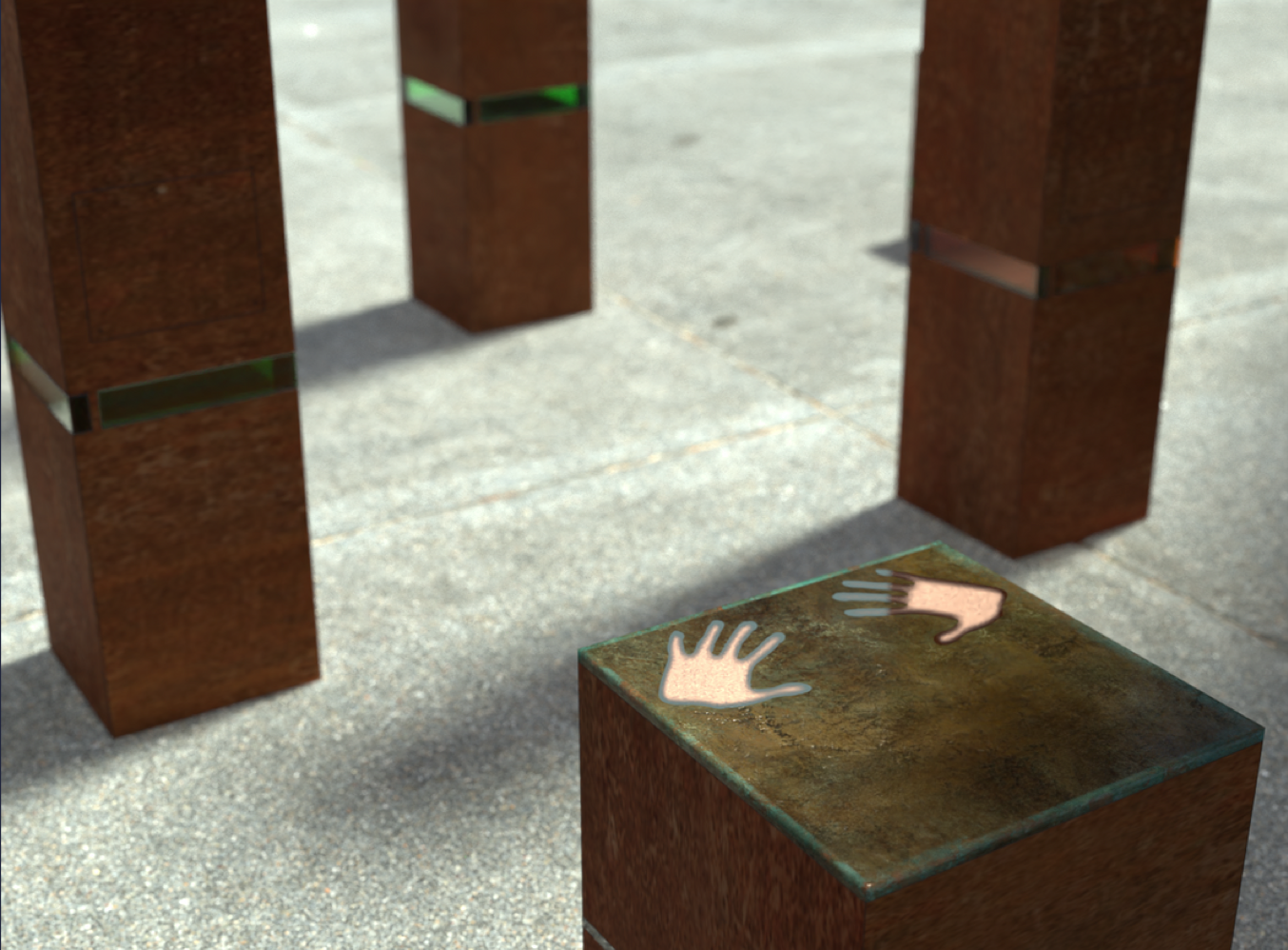interactive 
handprint 