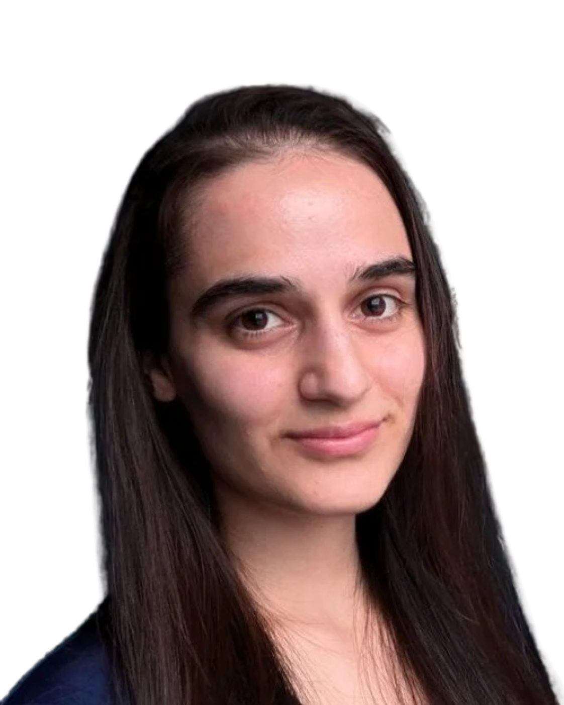 Ishtar Yakhnis, Administrative and Data Support Coordinator, smiling at the camera