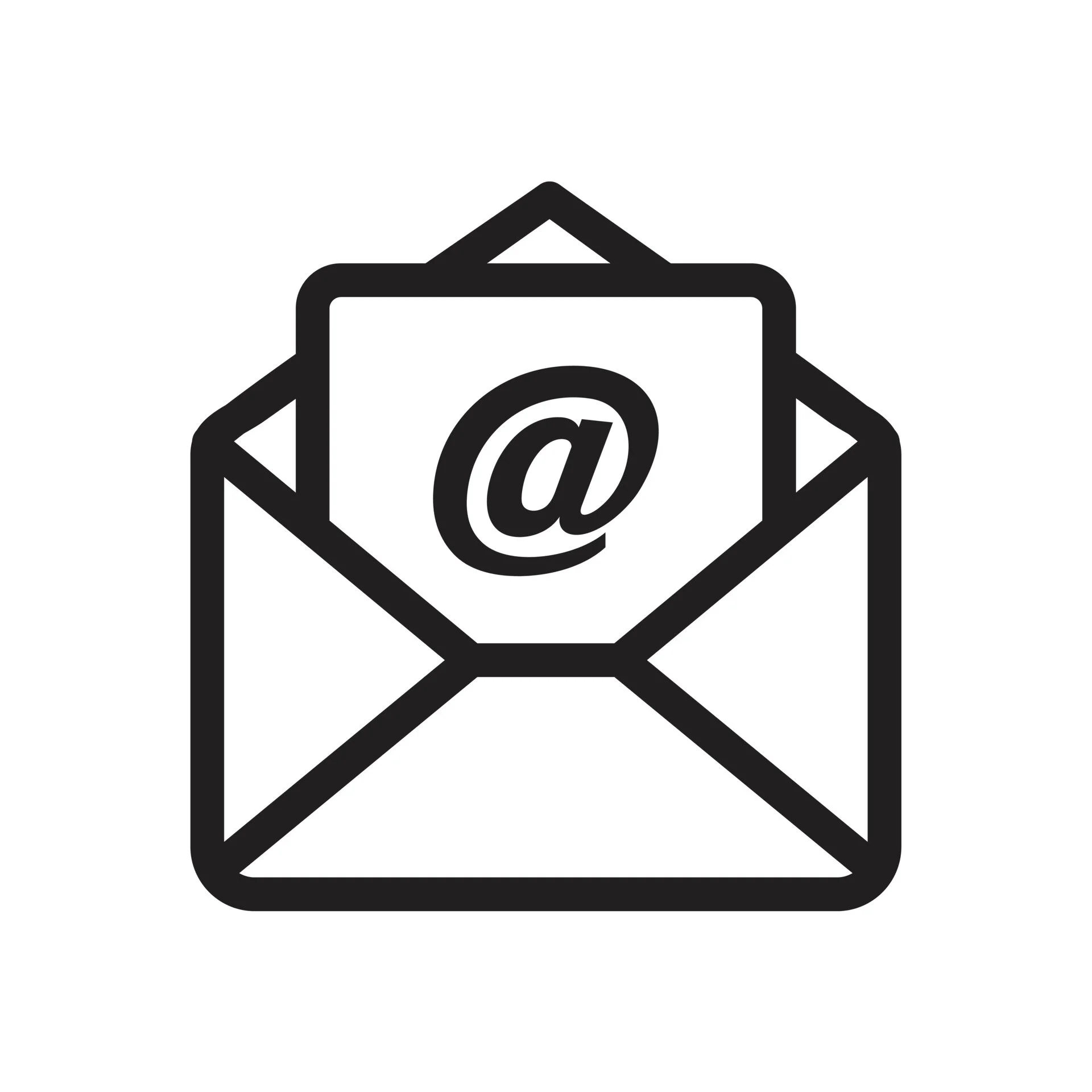 Mail, Email Icon template black color editable, courtesy from Vecteezy.