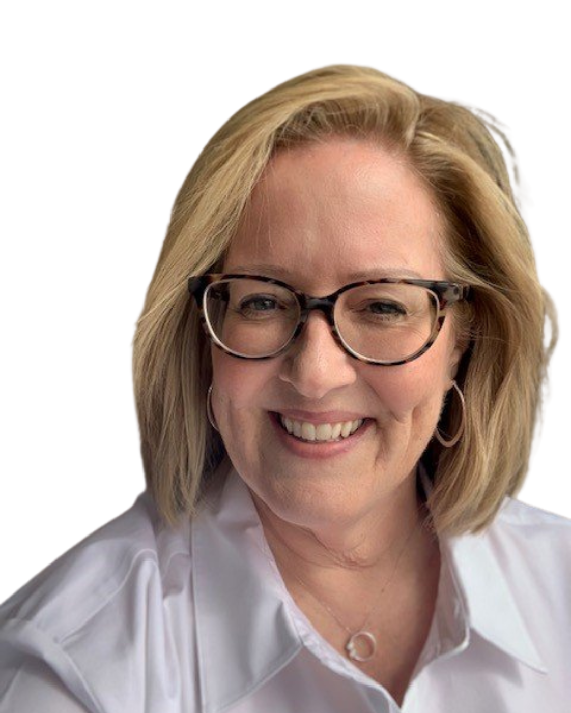 Profile picture of Suzanne Porcellato, wearing a white shirt.