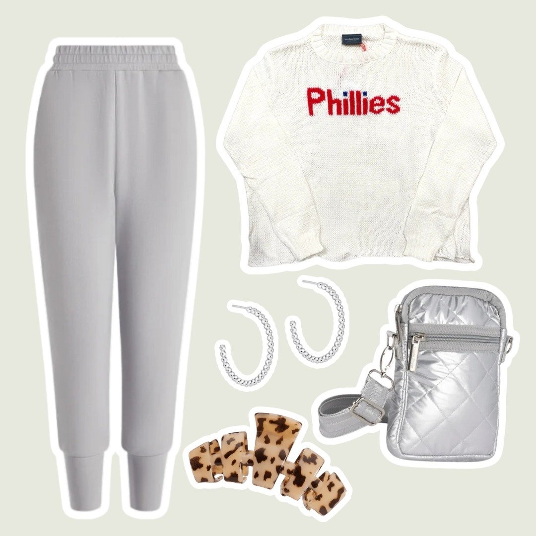 Knock it out of the park with our @woodenships Phillies sweater!🏟⚾️ Cozy yet chic - this versatile sweater is your ticket to elevated game-day looks!