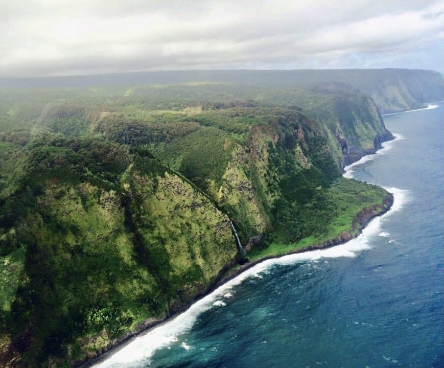 Hawaii Kona Helicopter- Kohala Coast Waterfalls &amp; Remote Hike