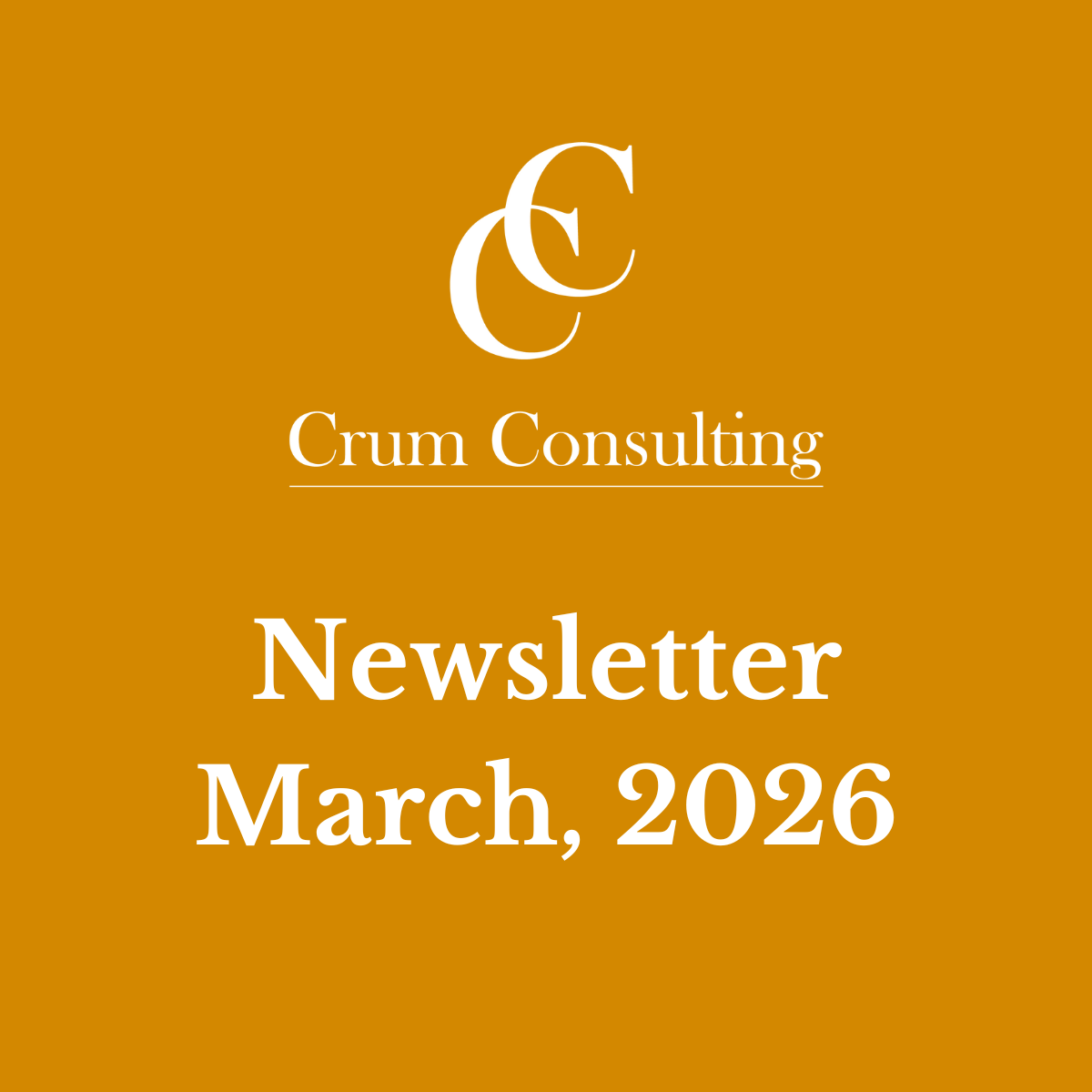 Newsletter; March 2026