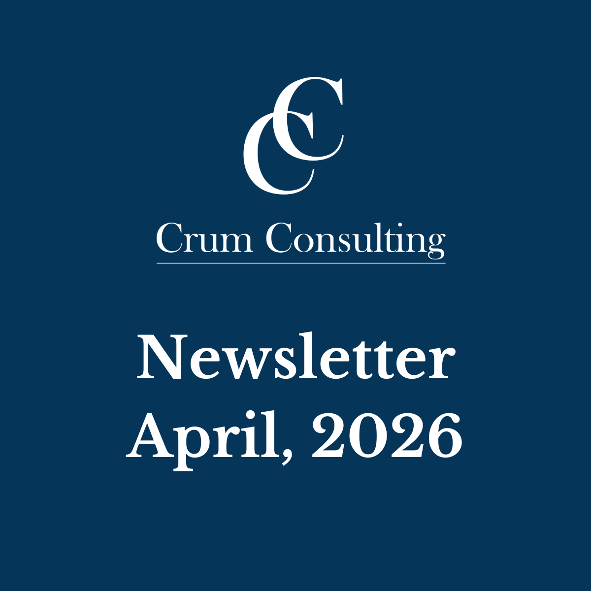 Newsletter; April 2026