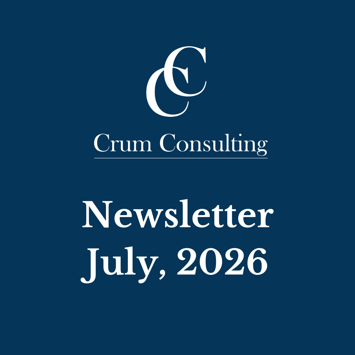 Newsletter; July 2026
