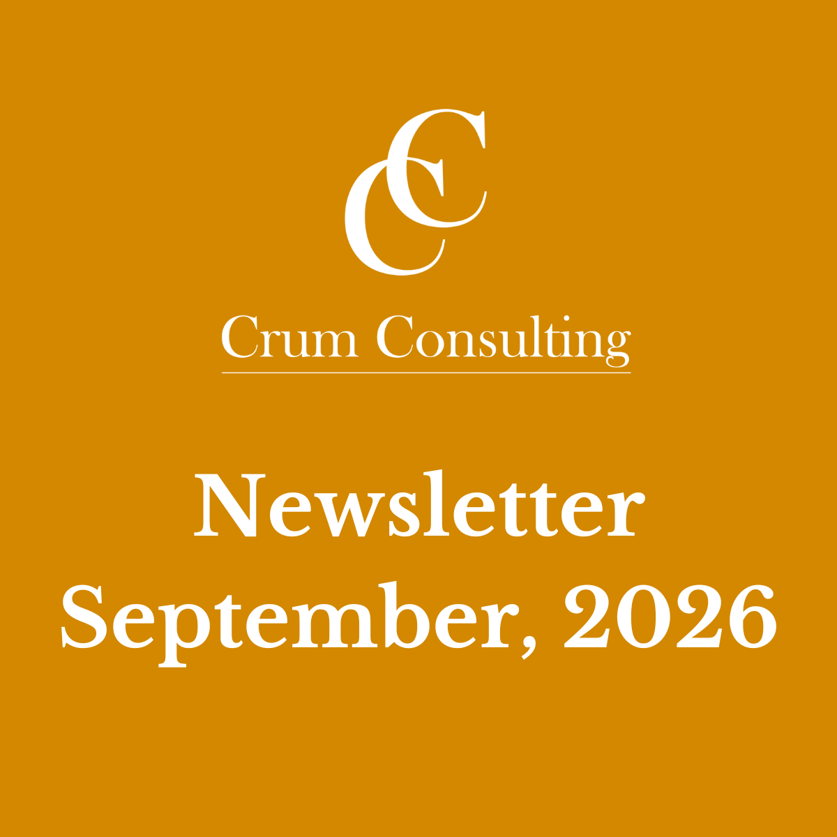 Newsletter; September 2026
