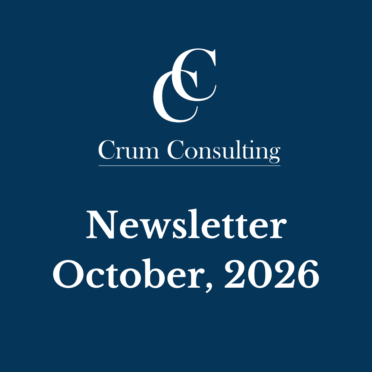 Newsletter; October 2026
